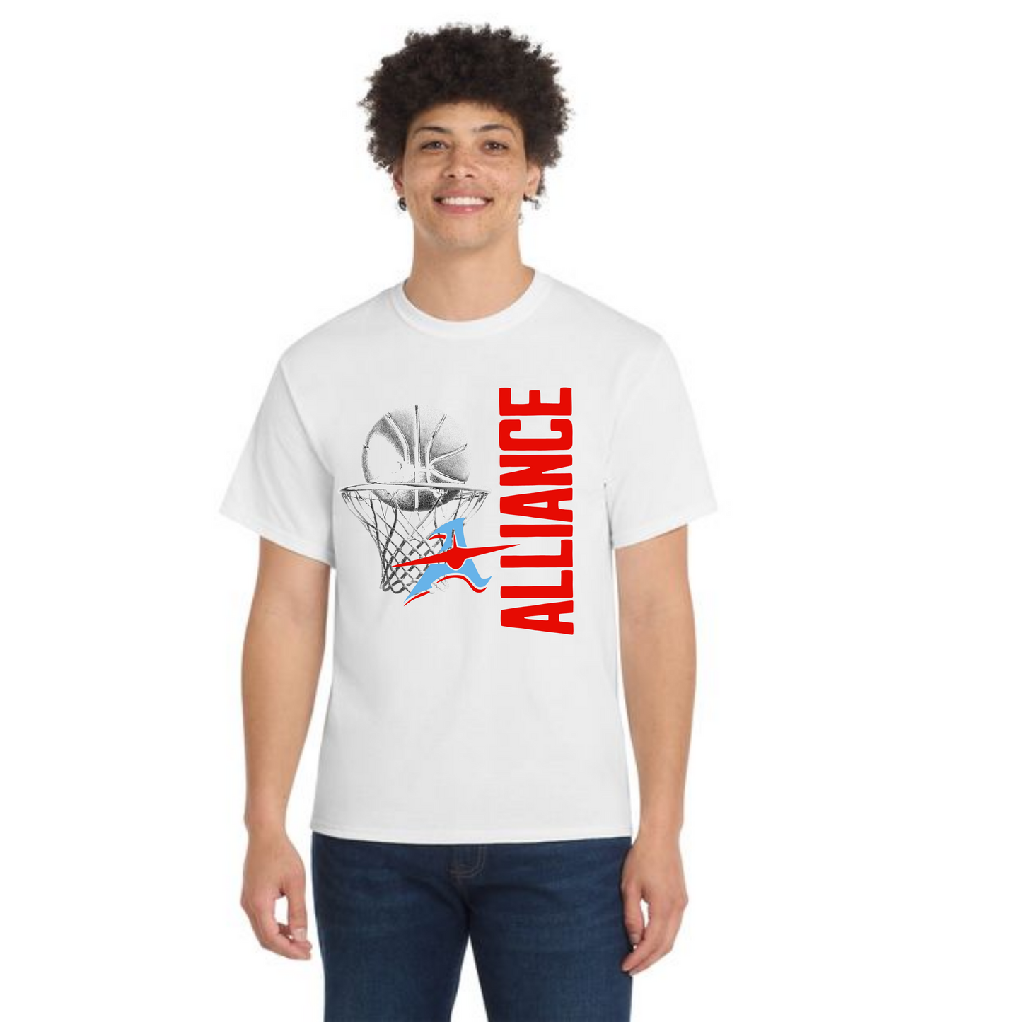 ALLIANCE AVIATORS Basketball PC55 Port & Company® Core Blend Tee 5