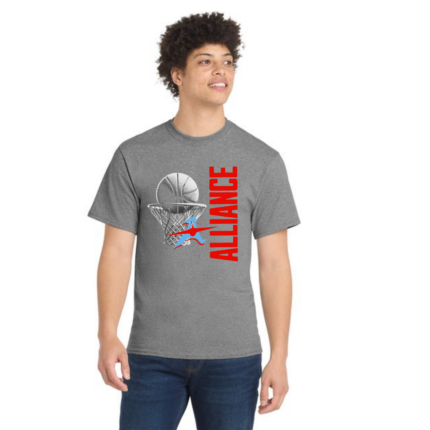 ALLIANCE AVIATORS Basketball PC55 Port & Company® Core Blend Tee 5