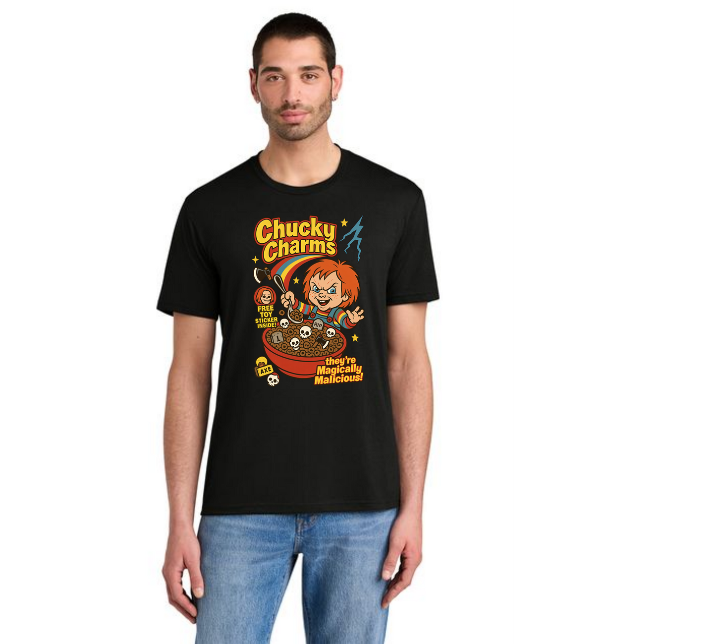 HALLOWEEN CHUCKY CHARMS DM130 District ® Perfect Tri Tee HW-1