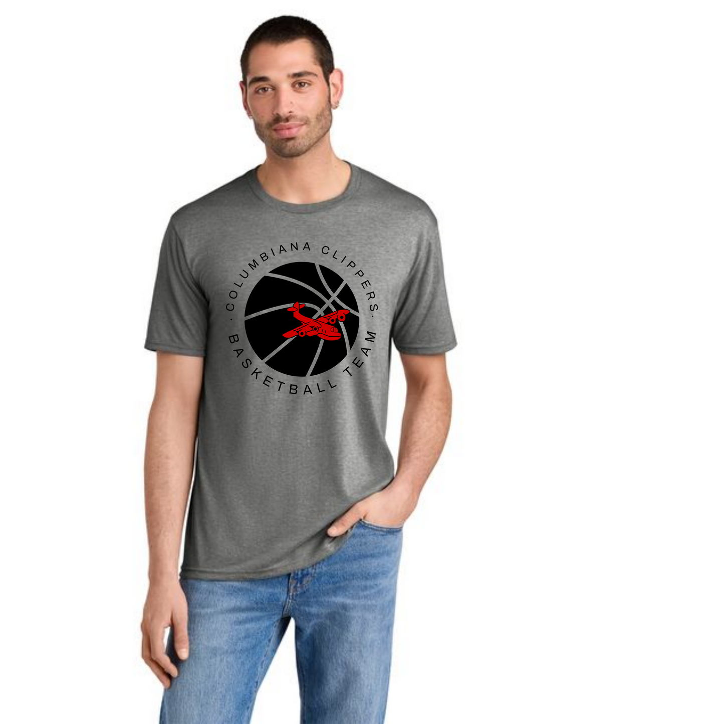 Columbiana Clippers Basketball PC55 Port & Company® Core Blend Tee 6