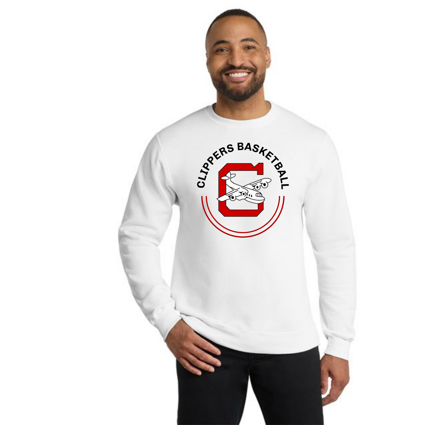 Columbiana Clippers Basketball PC78 Port & Company® Core Fleece Crewneck Sweatshirt 9