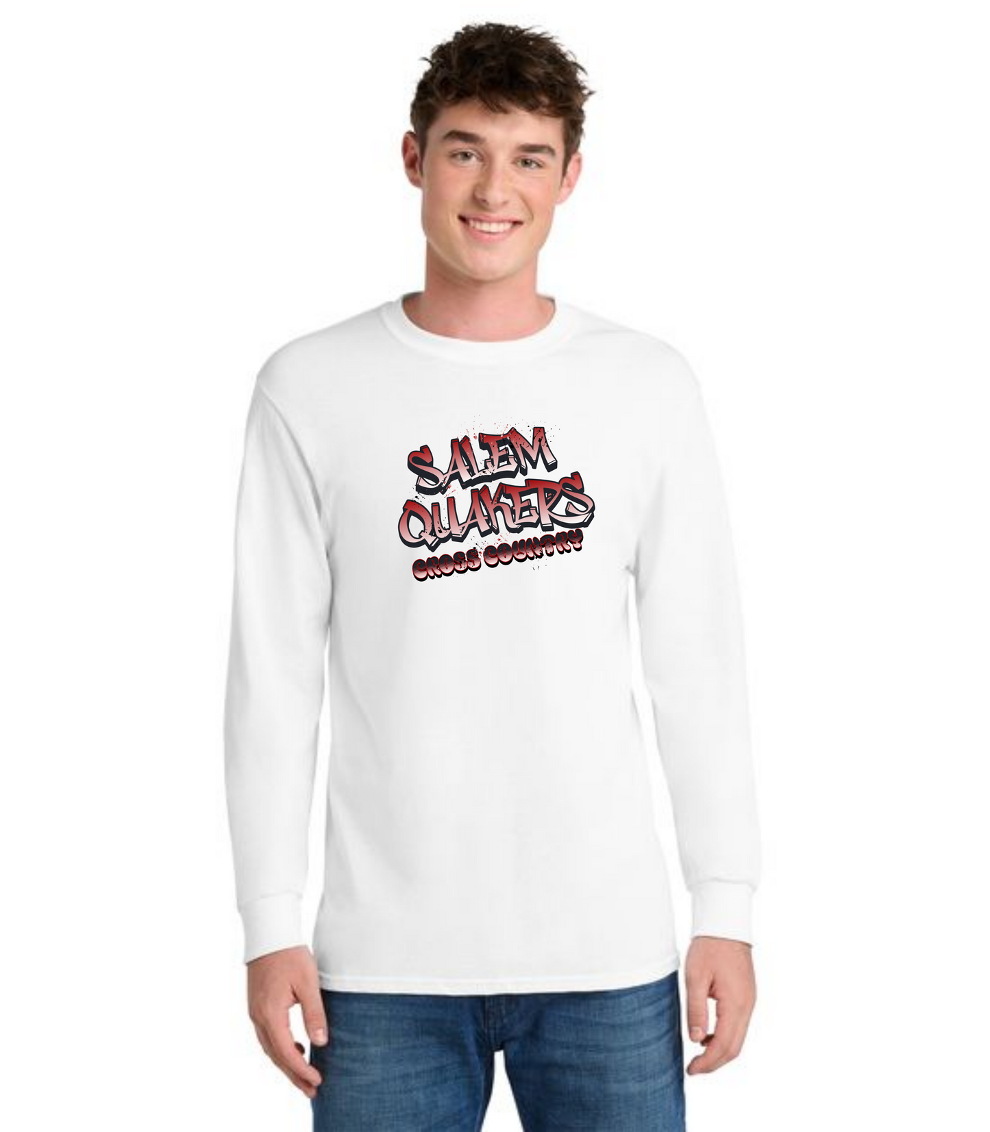 SALEM QUAKERS CROSS COUNTRY PC54LS Port & Company® Long Sleeve Core Cotton Tee 5
