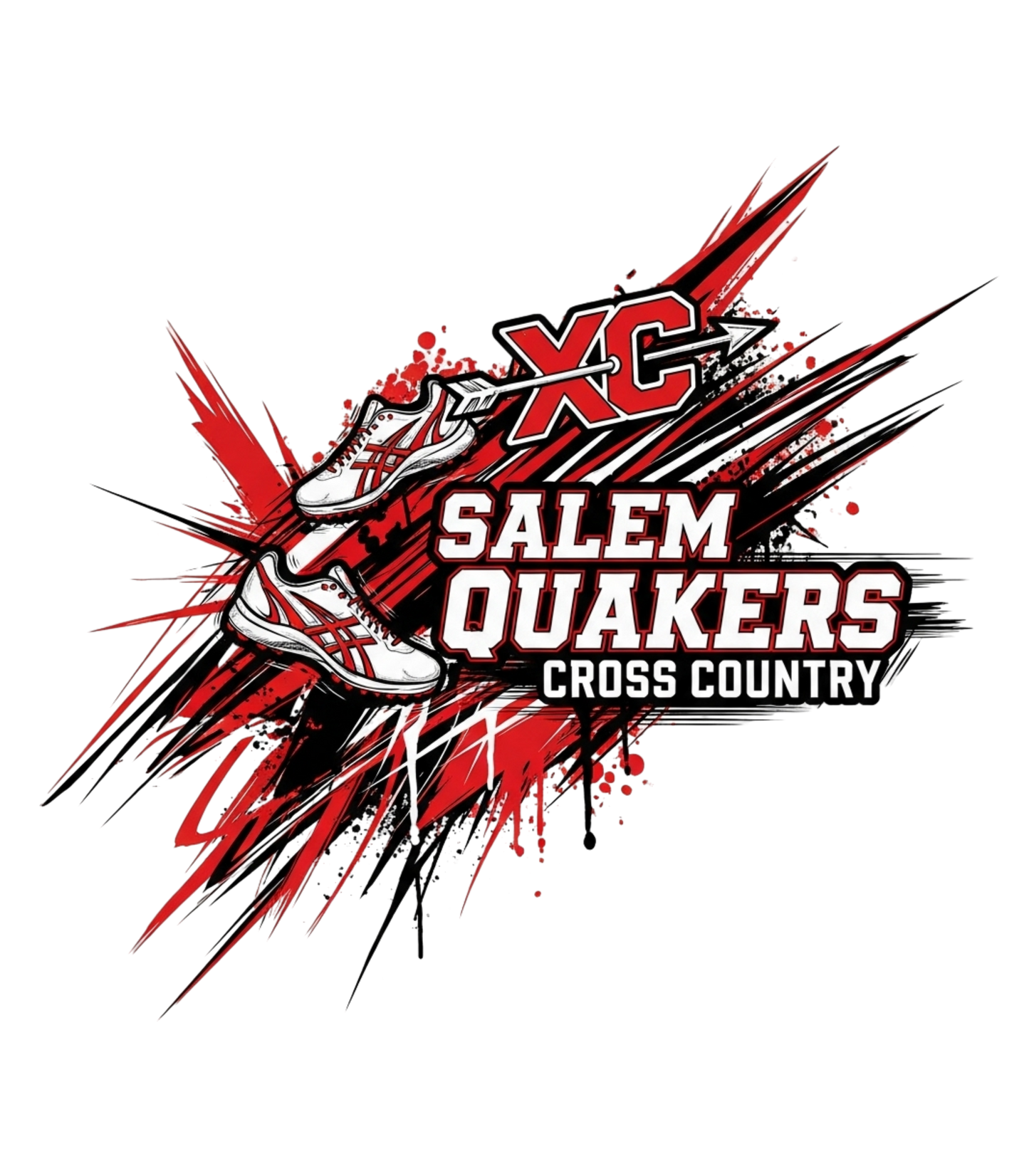 SALEM QUAKERS CROSS COUNTRY Gildan Softstyle® T-Shirt 8