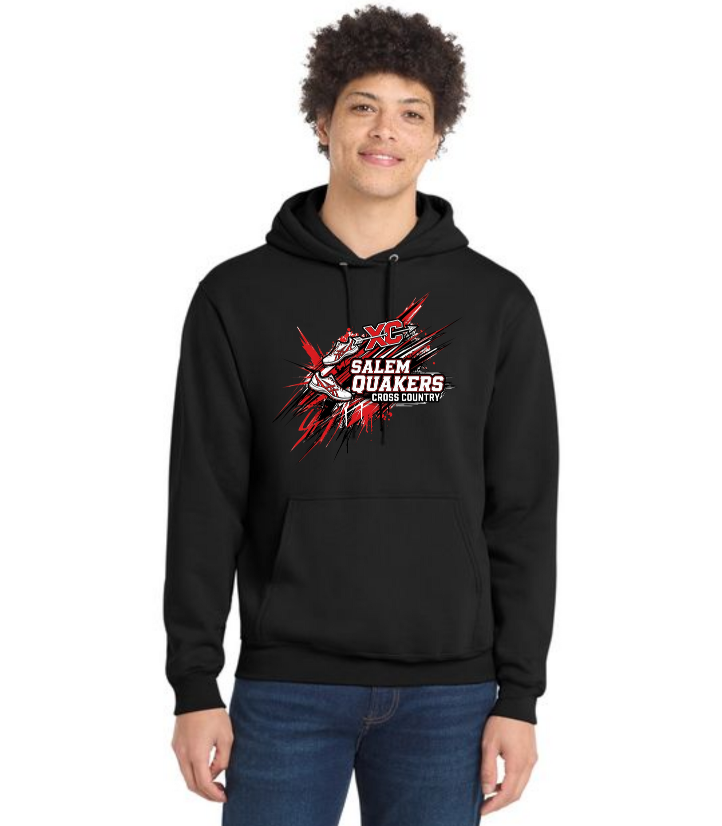 SALEM QUAKERS CROSS COUNTRY PC78H Port & Company® Core Fleece Pullover Hooded Sweatshirt 8