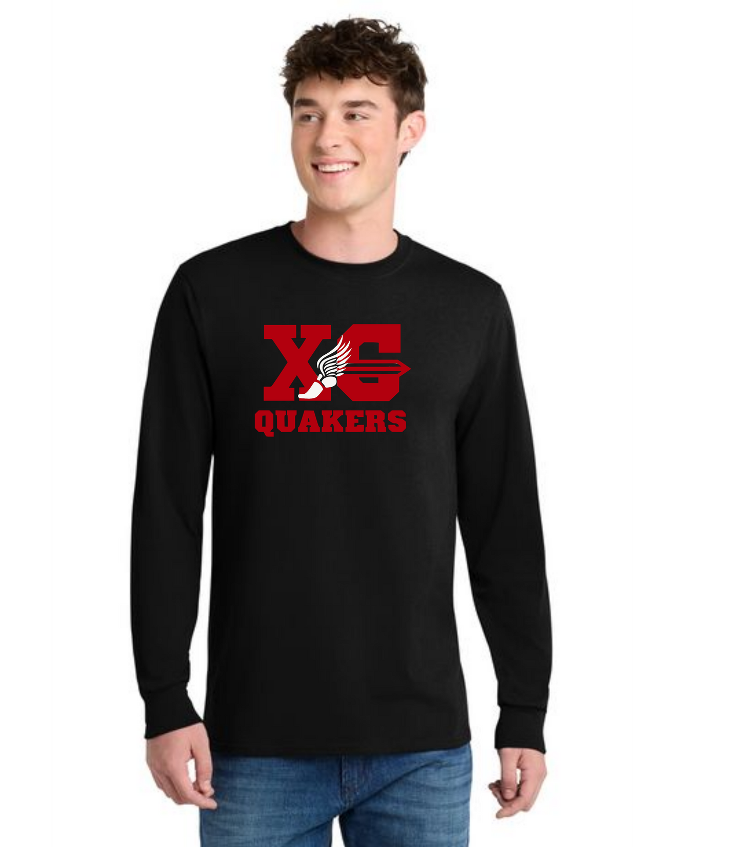 SALEM QUAKERS CROSS COUNTRY PC54LS Port & Company® Long Sleeve Core Cotton Tee 9