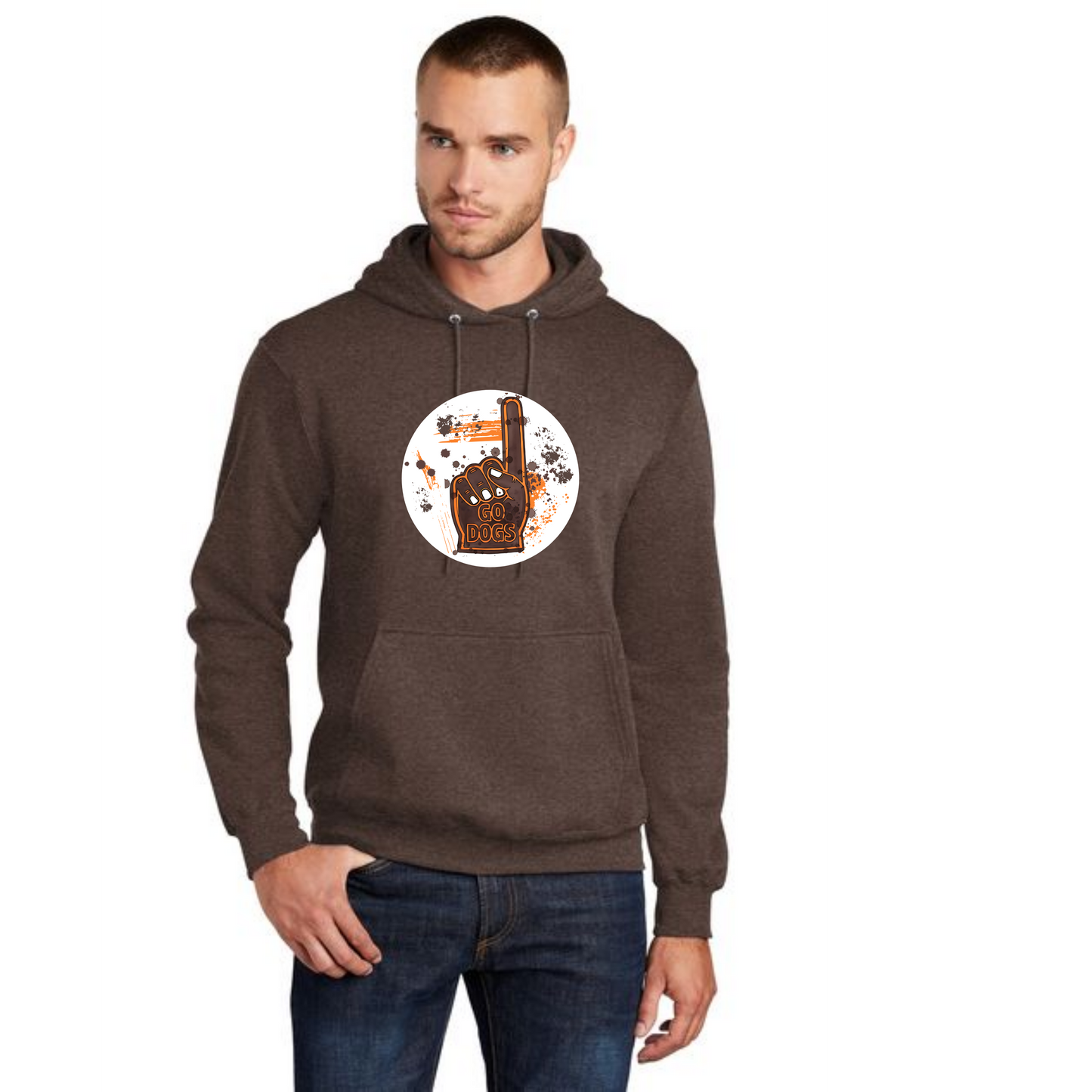 EAST PALESTINE FOOTBALL PC78H Port & Company® Core Fleece Pullover Hooded Sweatshirt 2