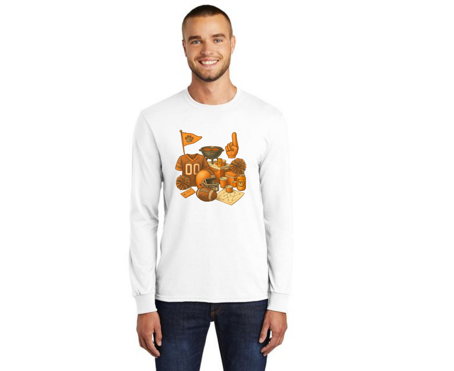 EAST PALESTINE FOOTBALL PC54LS Long Sleeve Core Cotton Tee 3