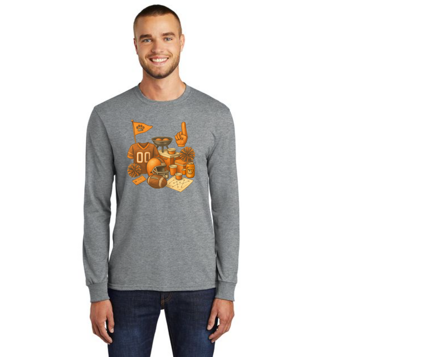 EAST PALESTINE FOOTBALL PC54LS Long Sleeve Core Cotton Tee 3