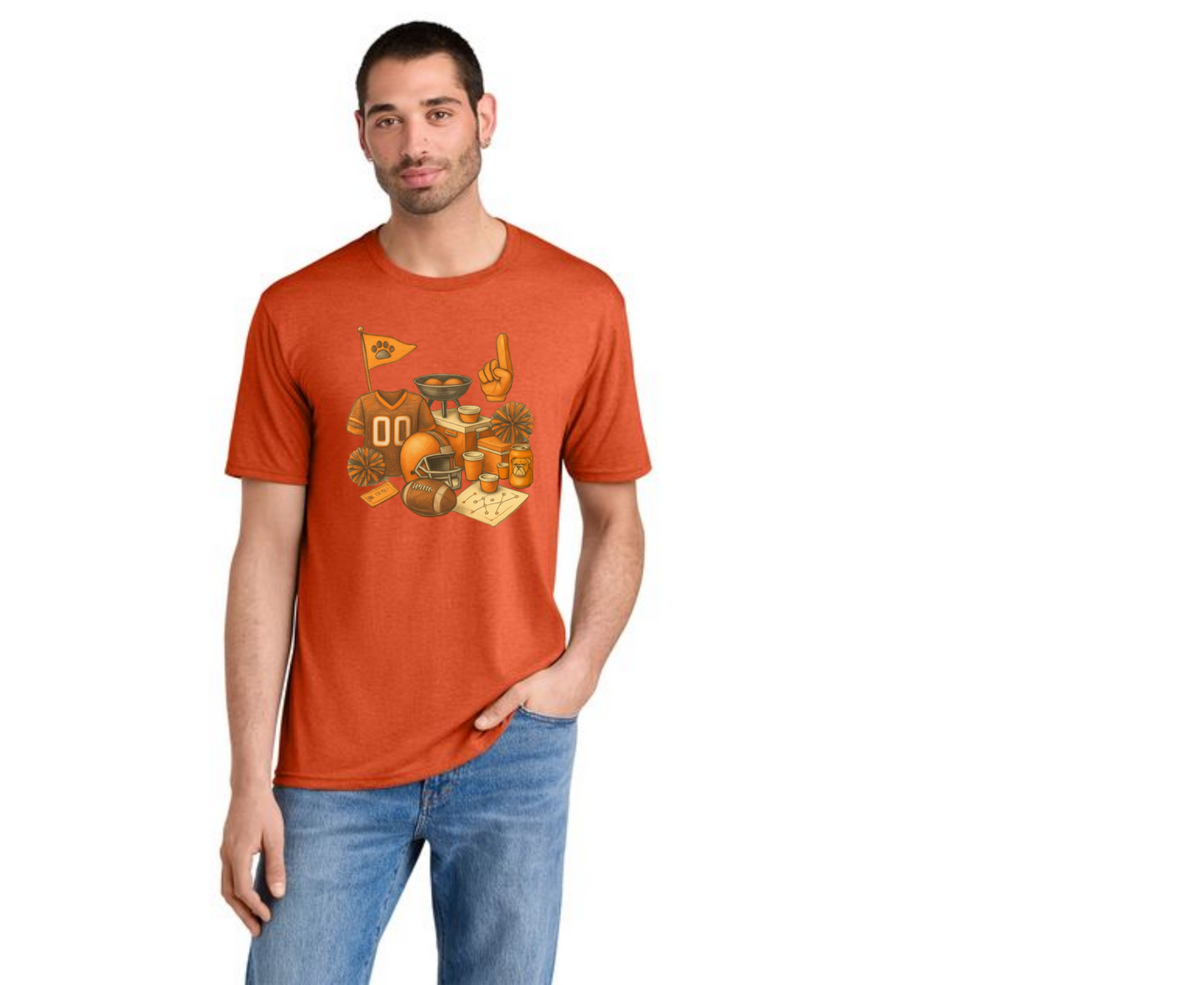 EAST PALESTINE BULLDOGS FOOTBALL DM130 District® Perfect Tri® Tee 3