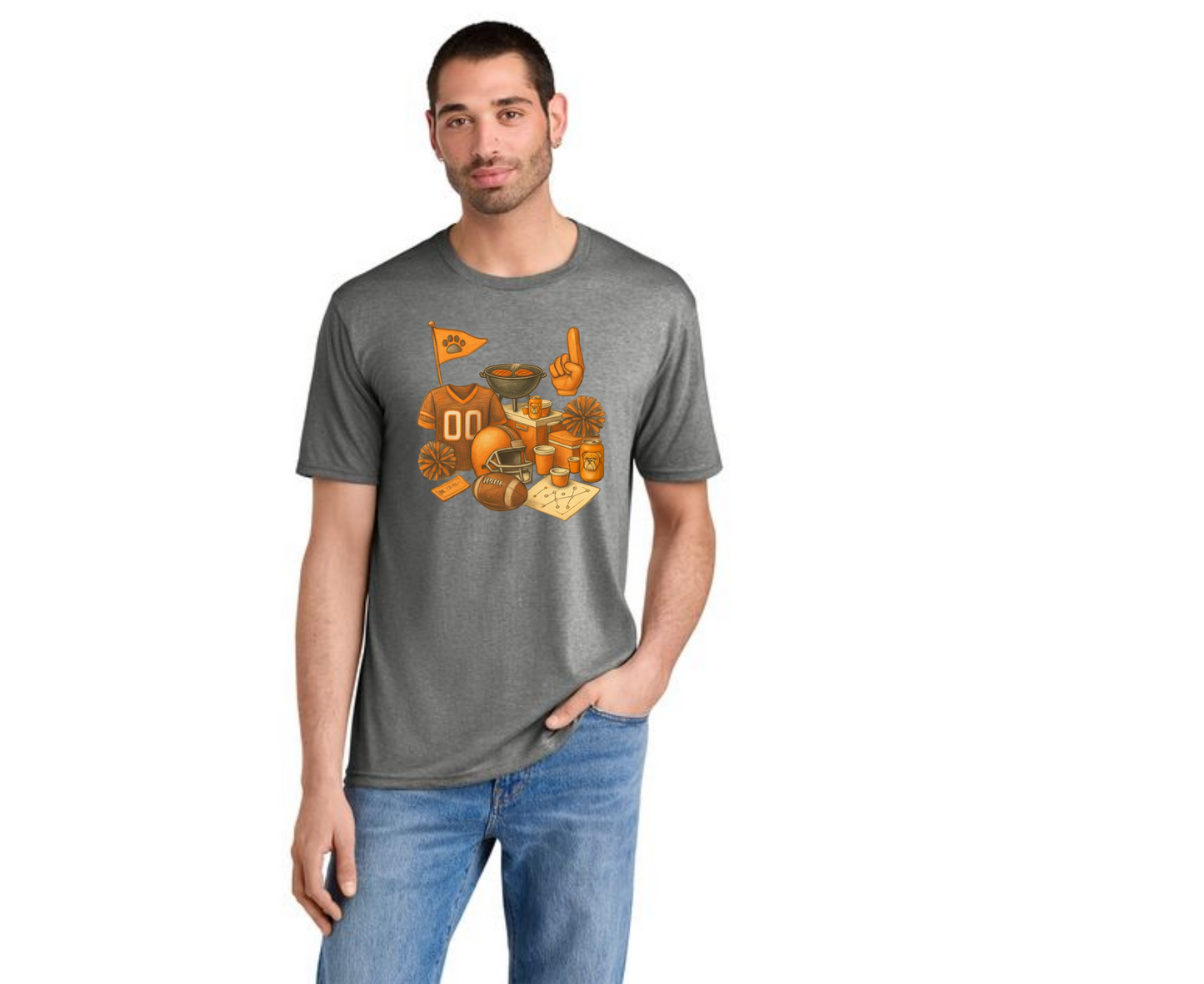 EAST PALESTINE BULLDOGS FOOTBALL DM130 District® Perfect Tri® Tee 3