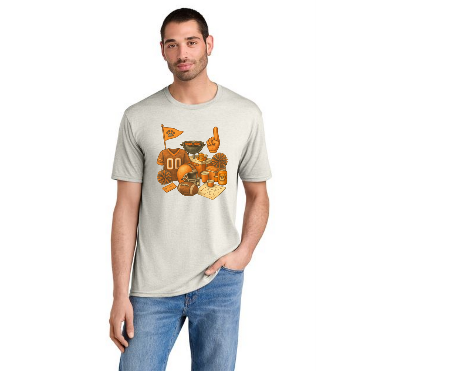 EAST PALESTINE BULLDOGS FOOTBALL DM130 District® Perfect Tri® Tee 3