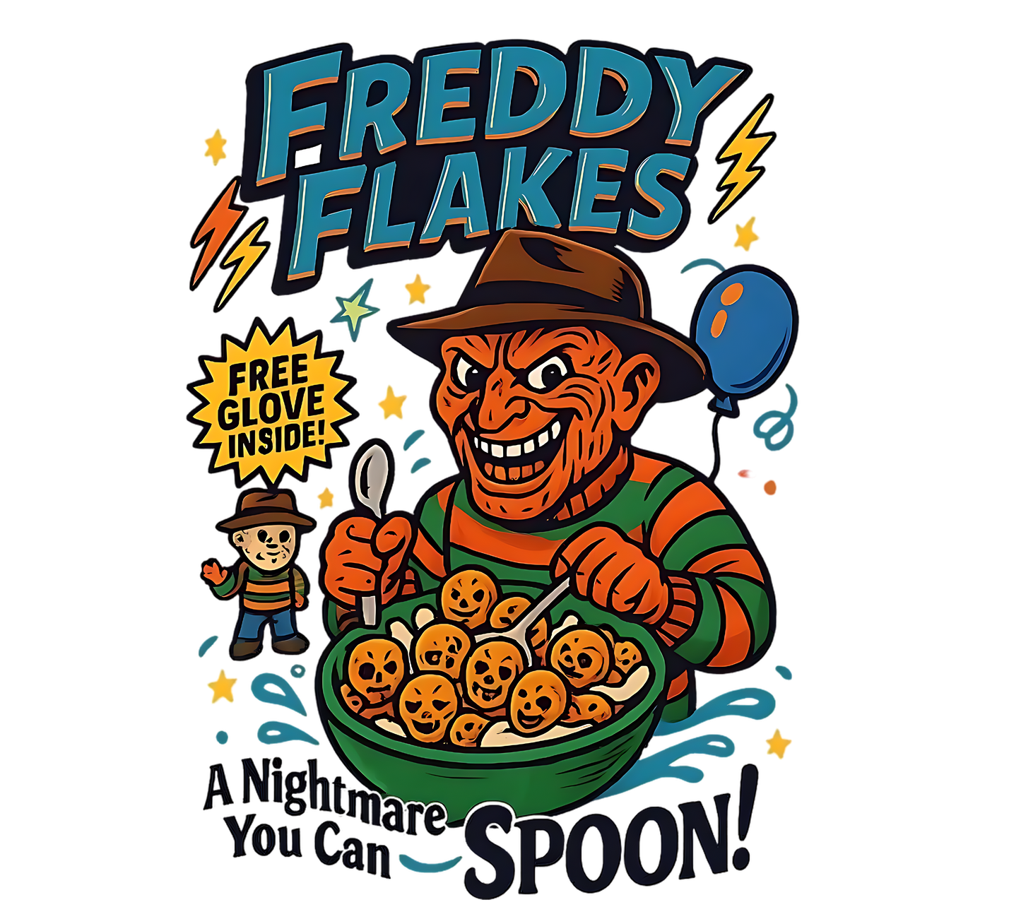 HALLOWEEN FREDDY FLAKES DM130 District ® Perfect Tri Tee HW-5