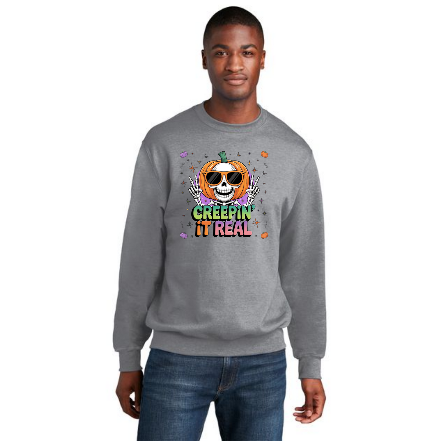 HALLOWEEN Port & Company® Core Fleece Crewneck Sweatshirt HW-34