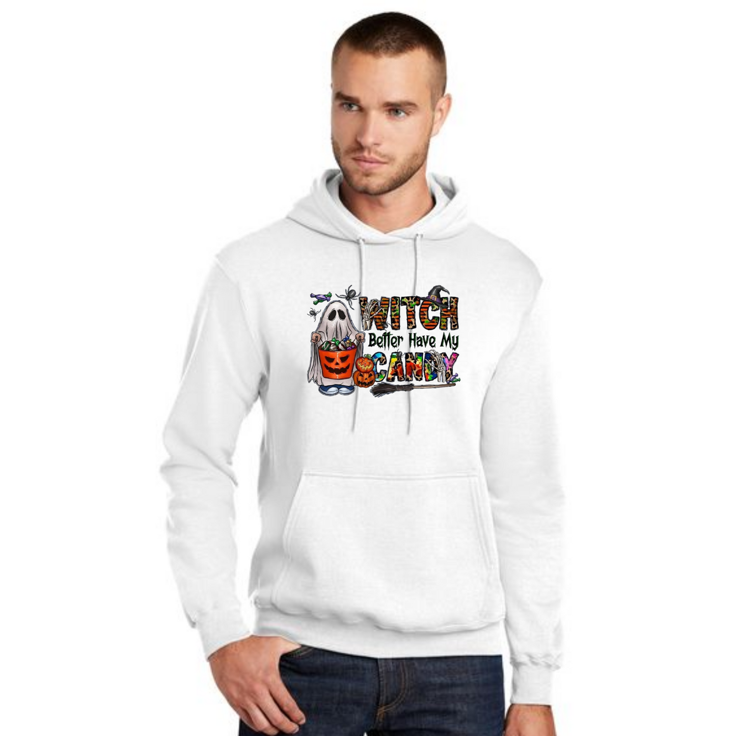 HALLOWEEN PC78H Port & Company® Core Fleece Pullover Hooded Sweatshirt HW-36