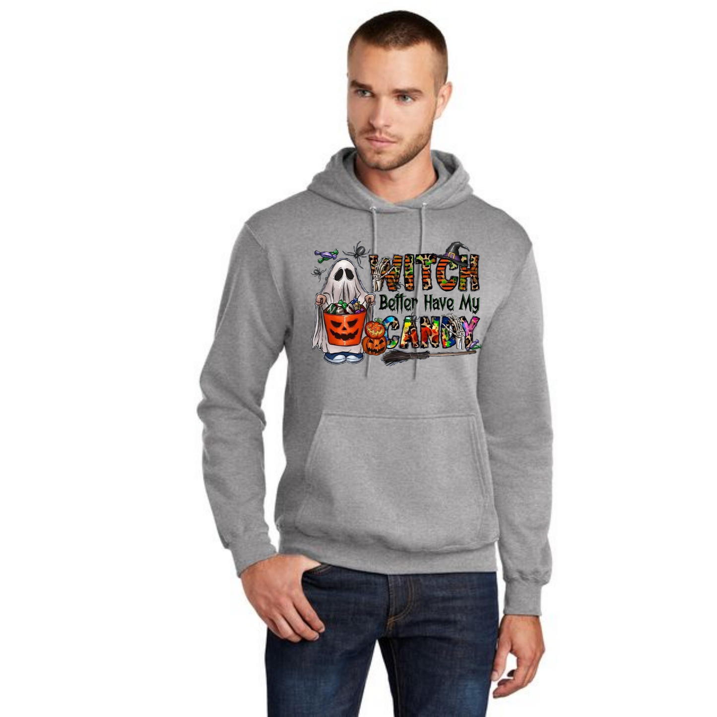 HALLOWEEN PC78H Port & Company® Core Fleece Pullover Hooded Sweatshirt HW-36