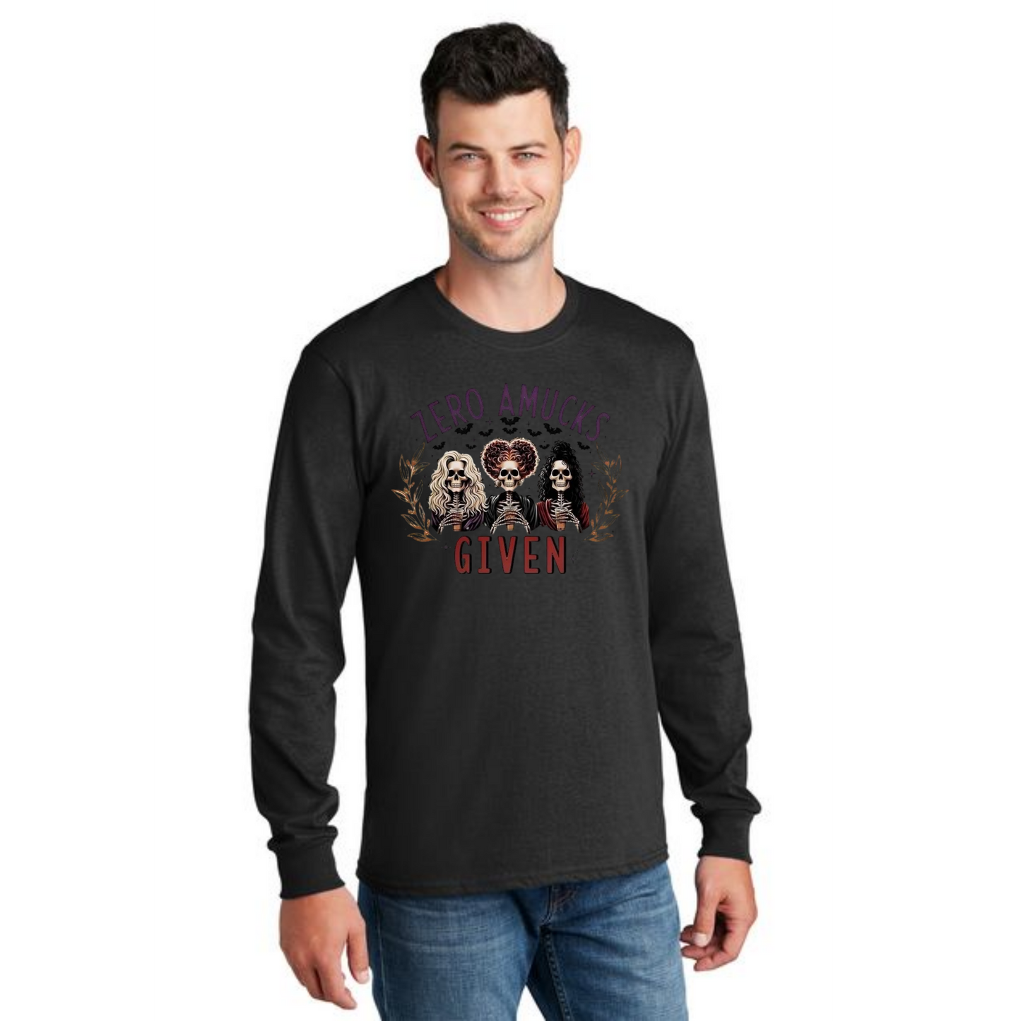 HALLOWEEN PC55LS Port & Company® Long Sleeve Core Cotton Tee HW-37