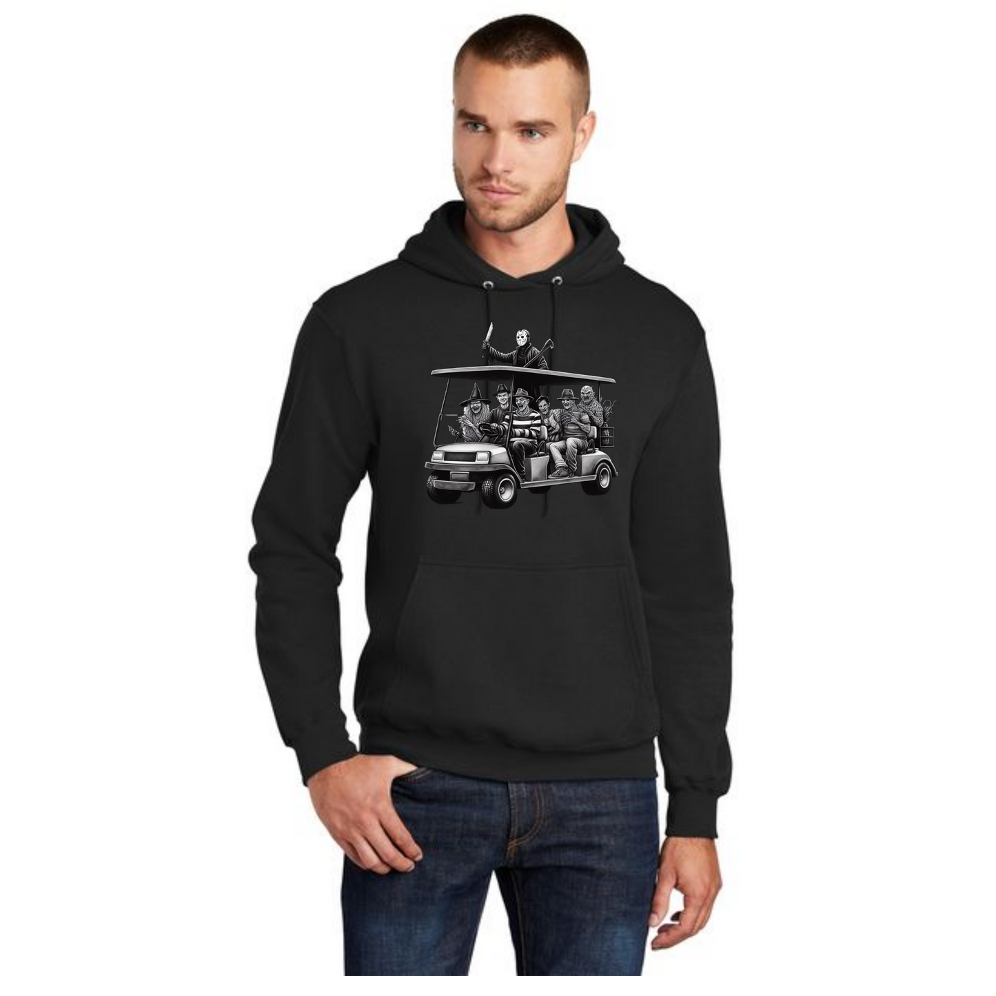 HALLOWEEN PC78H Port & Company® Core Fleece Pullover Hooded Sweatshirt HW-30