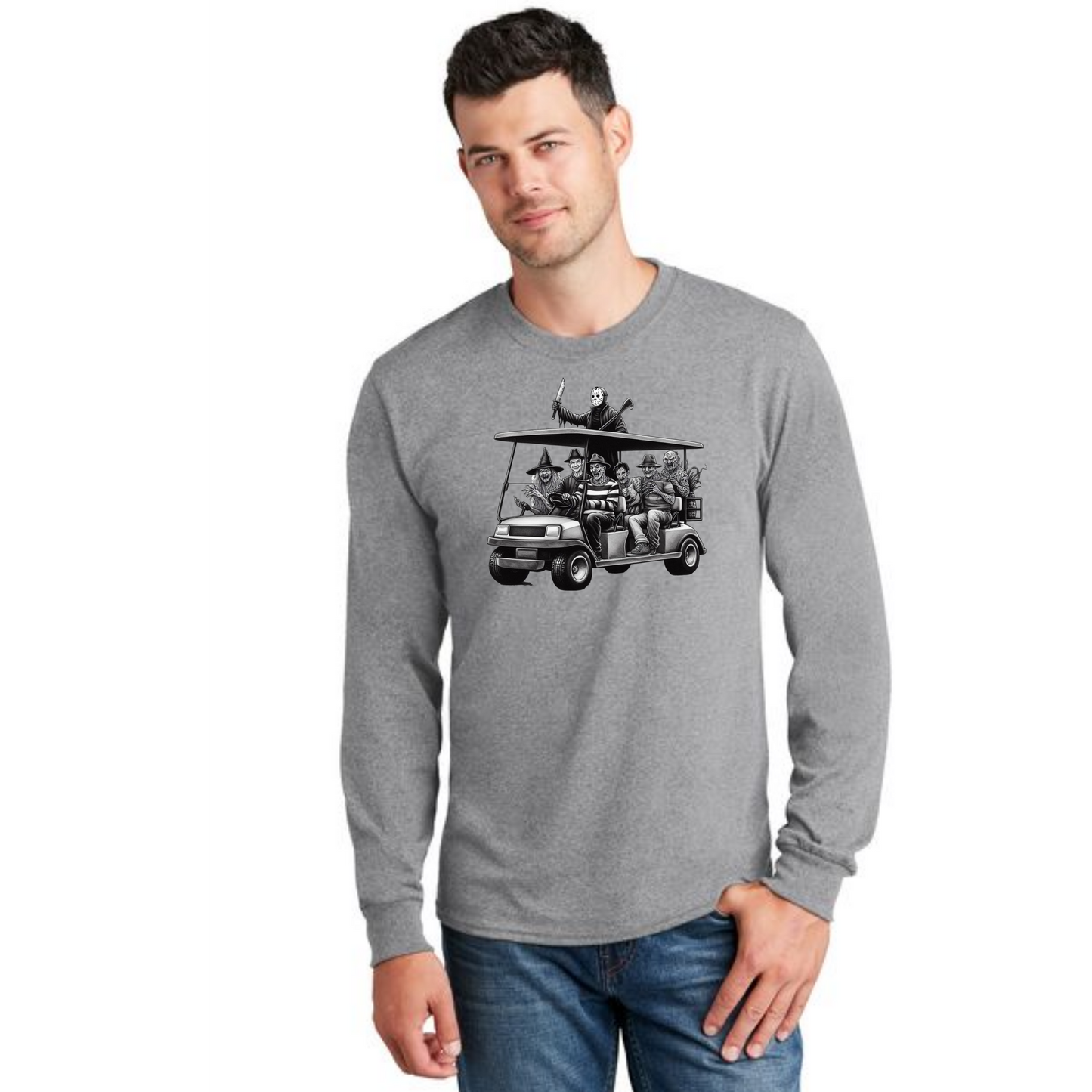 HALLOWEEN PC55LS Port & Company® Long Sleeve Core Cotton Tee HW-30