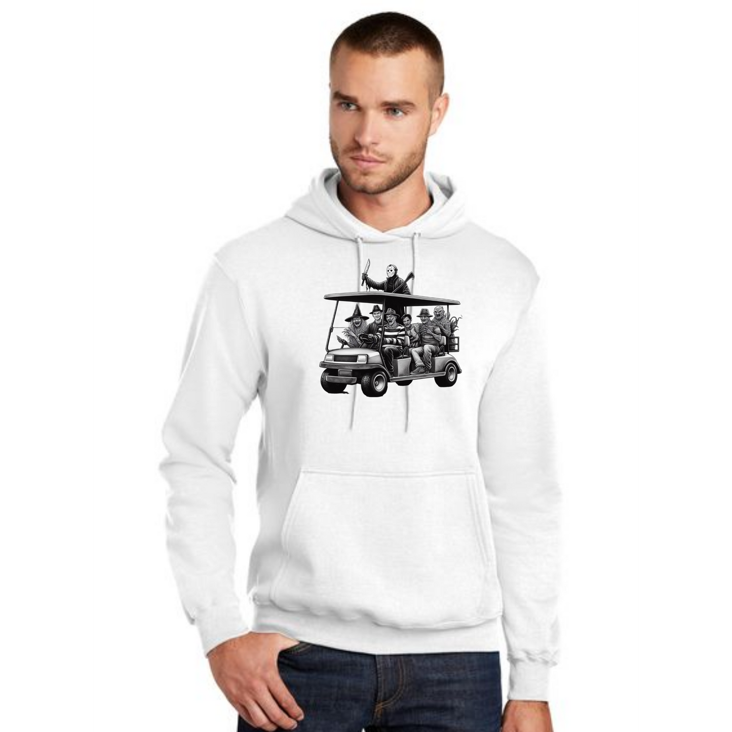 HALLOWEEN PC78H Port & Company® Core Fleece Pullover Hooded Sweatshirt HW-30
