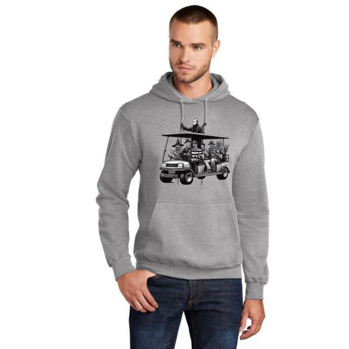 HALLOWEEN PC78H Port & Company® Core Fleece Pullover Hooded Sweatshirt HW-30