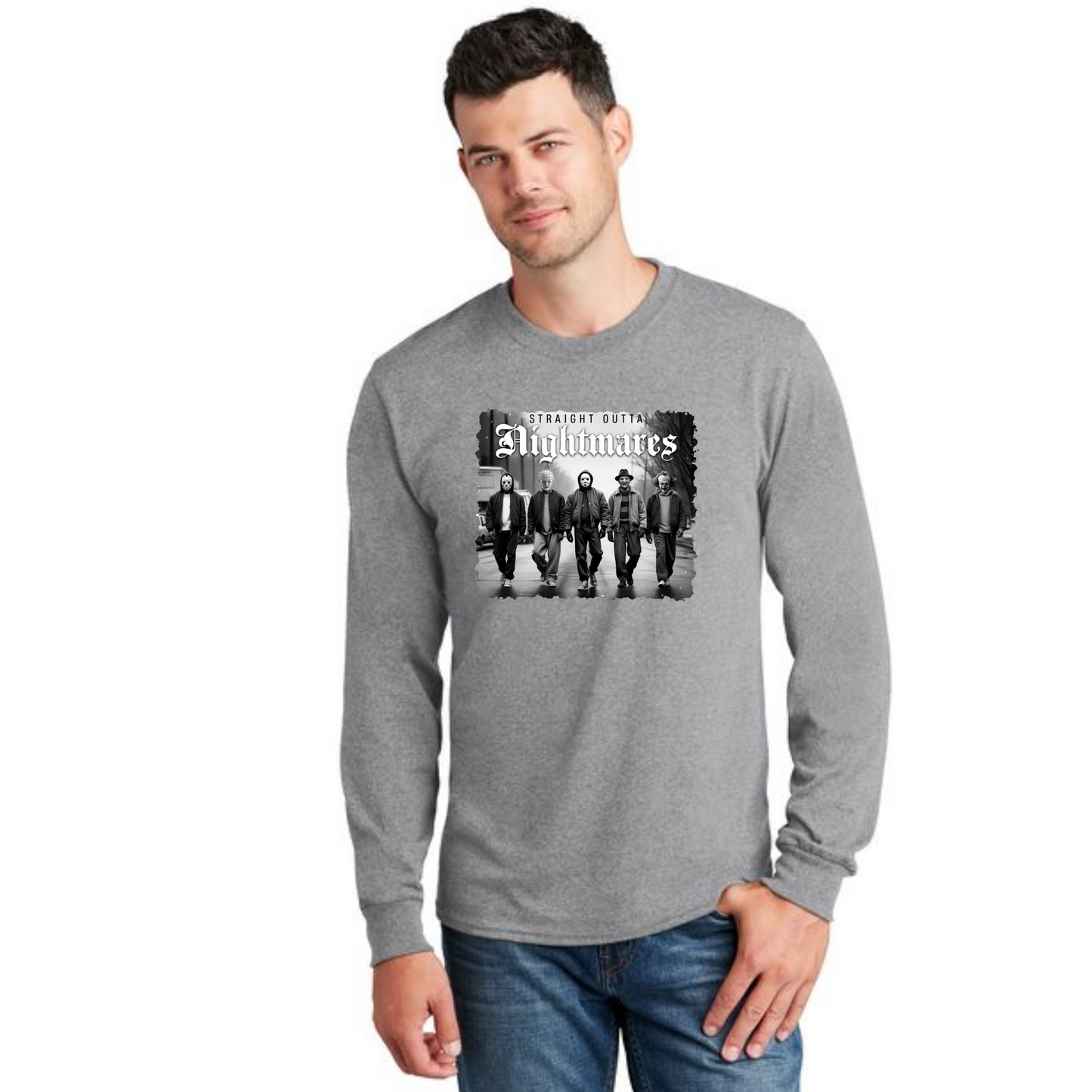 HALLOWEEN PC55LS Port & Company® Long Sleeve Core Cotton Tee HW-32