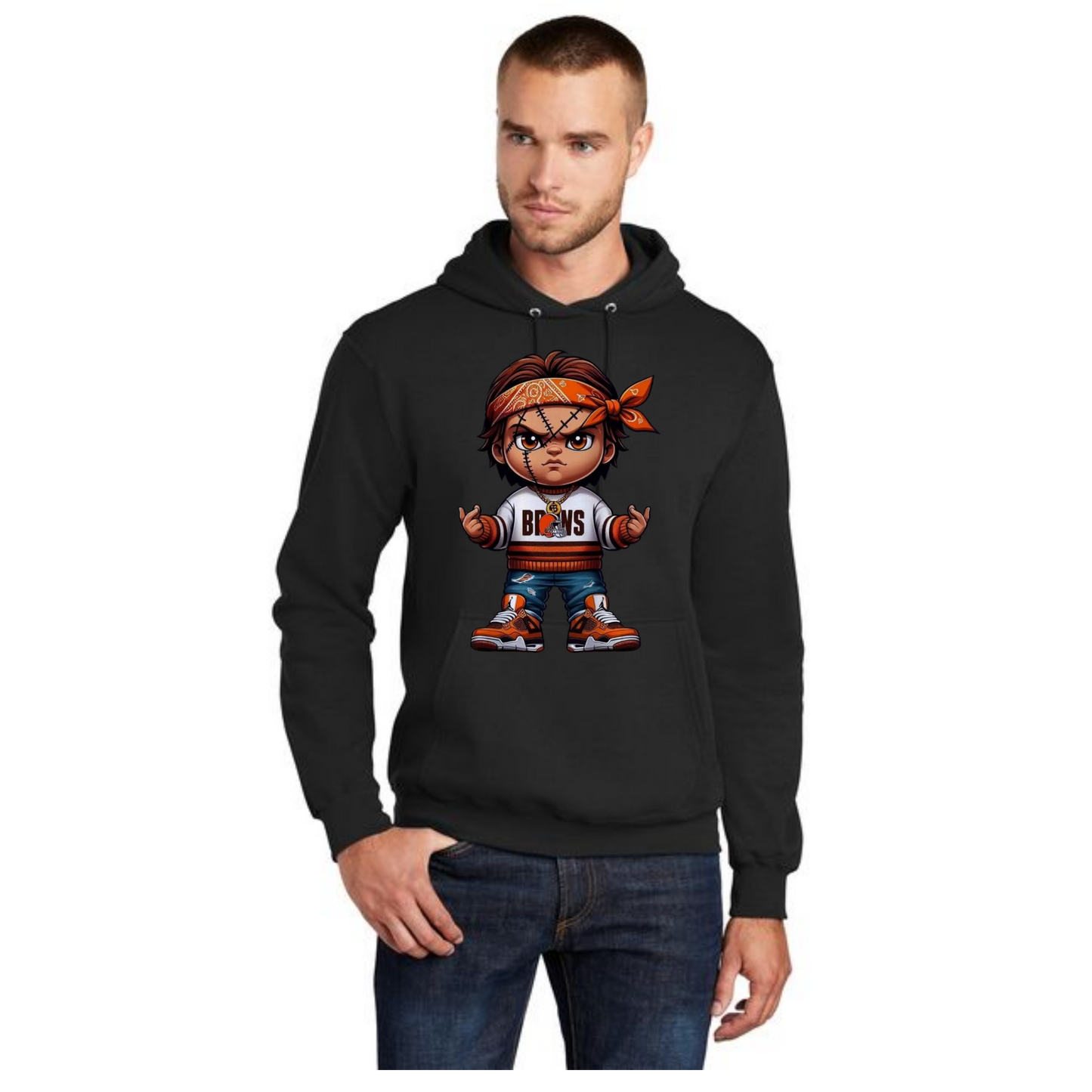 HALLOWEEN PC78H Port & Company® Core Fleece Pullover Hooded Sweatshirt HW-33