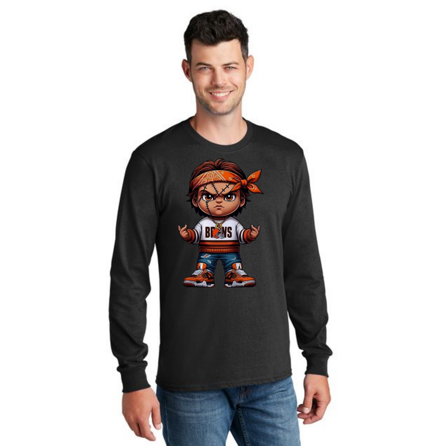 HALLOWEEN PC55LS Port & Company® Long Sleeve Core Cotton Tee HW-33