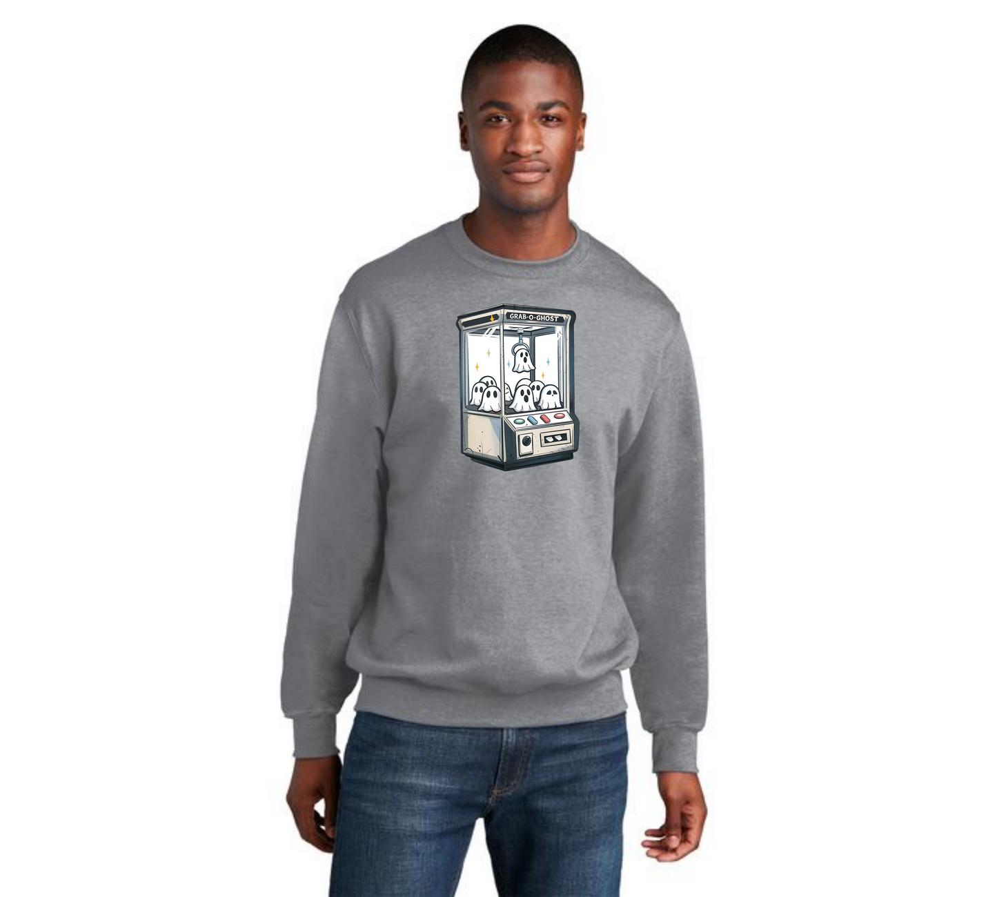 HALLOWEEN GRAB A GHOST Port & Company® Core Fleece Crewneck Sweatshirt HW-16