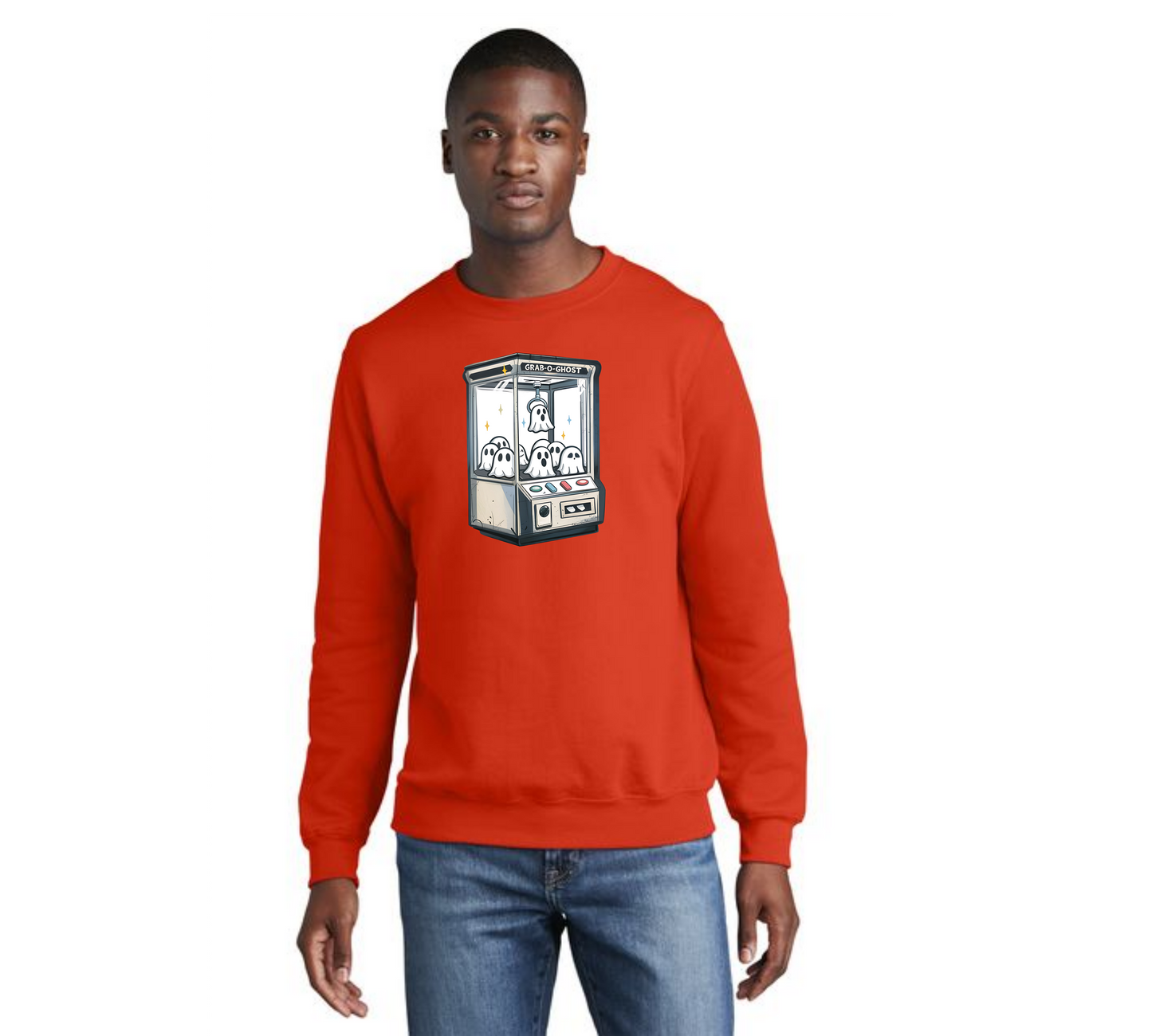 HALLOWEEN GRAB A GHOST Port & Company® Core Fleece Crewneck Sweatshirt HW-16