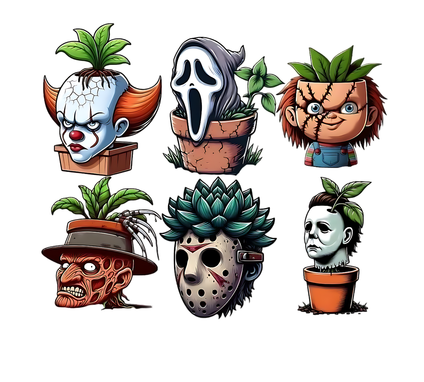 HALLOWEEN PLANTER MASKS DM130 District ® Perfect Tri Tee HW-18