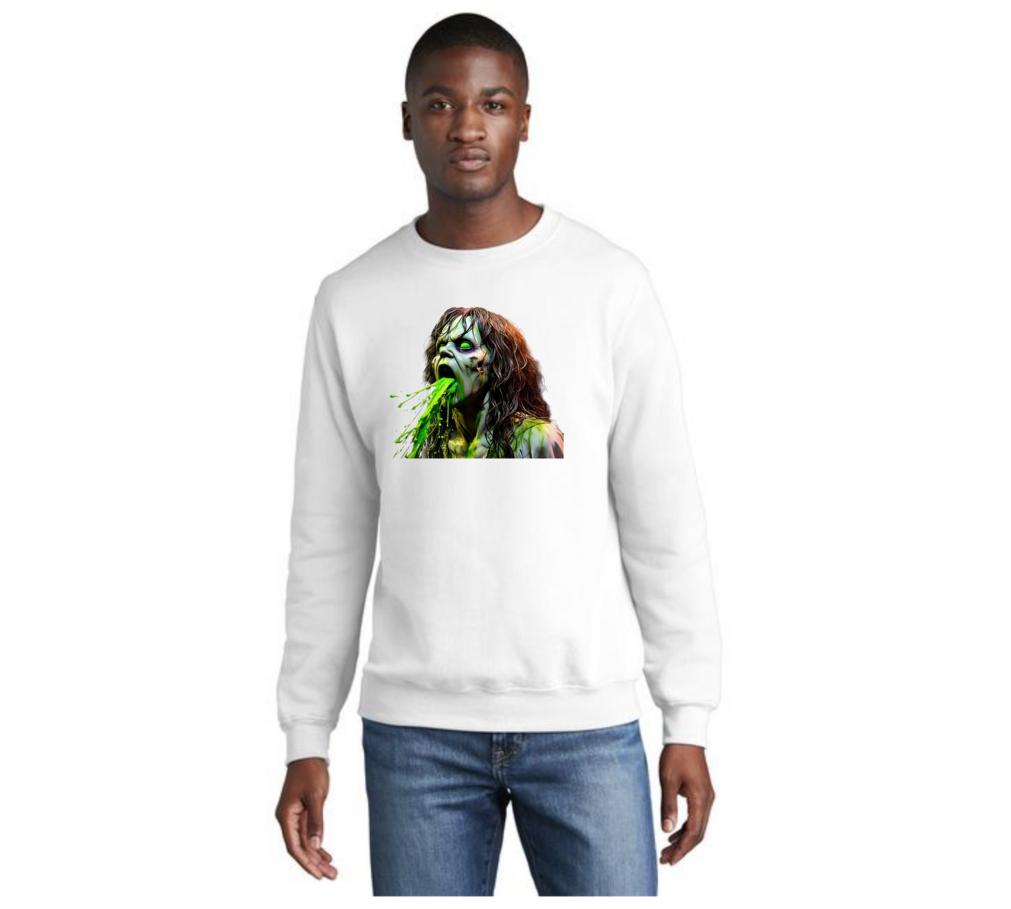 HALLOWEEN BEATLE JUICE Port & Company® Core Fleece Crewneck Sweatshirt HW-20