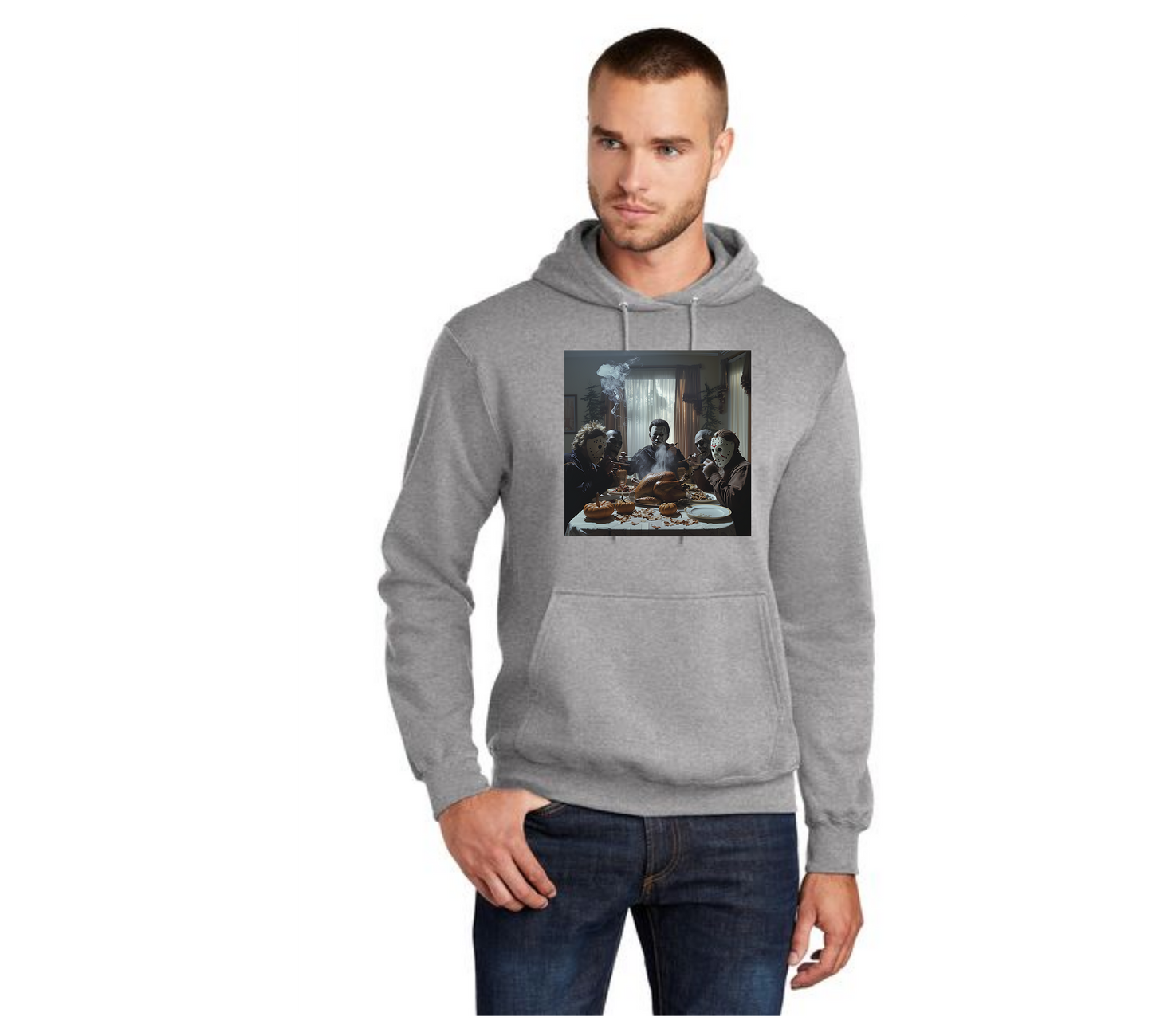 HALLOWEEN FINAL TABLE PC78H Port & Company® Core Fleece Pullover Hooded Sweatshirt HW-10