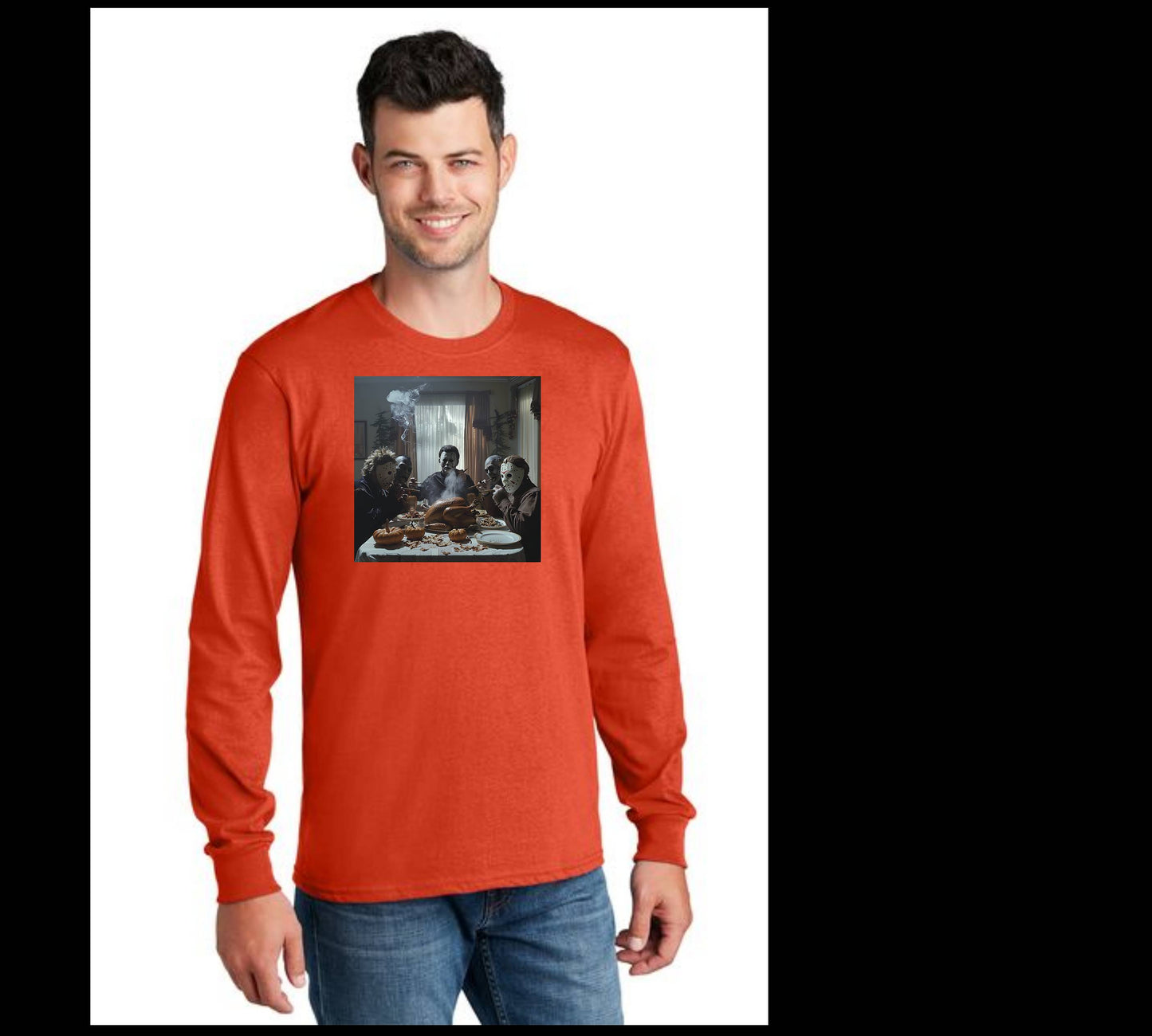 HALLOWEEN FINAL TABLE PC55LS Port & Company® Long Sleeve Core Cotton HW-10