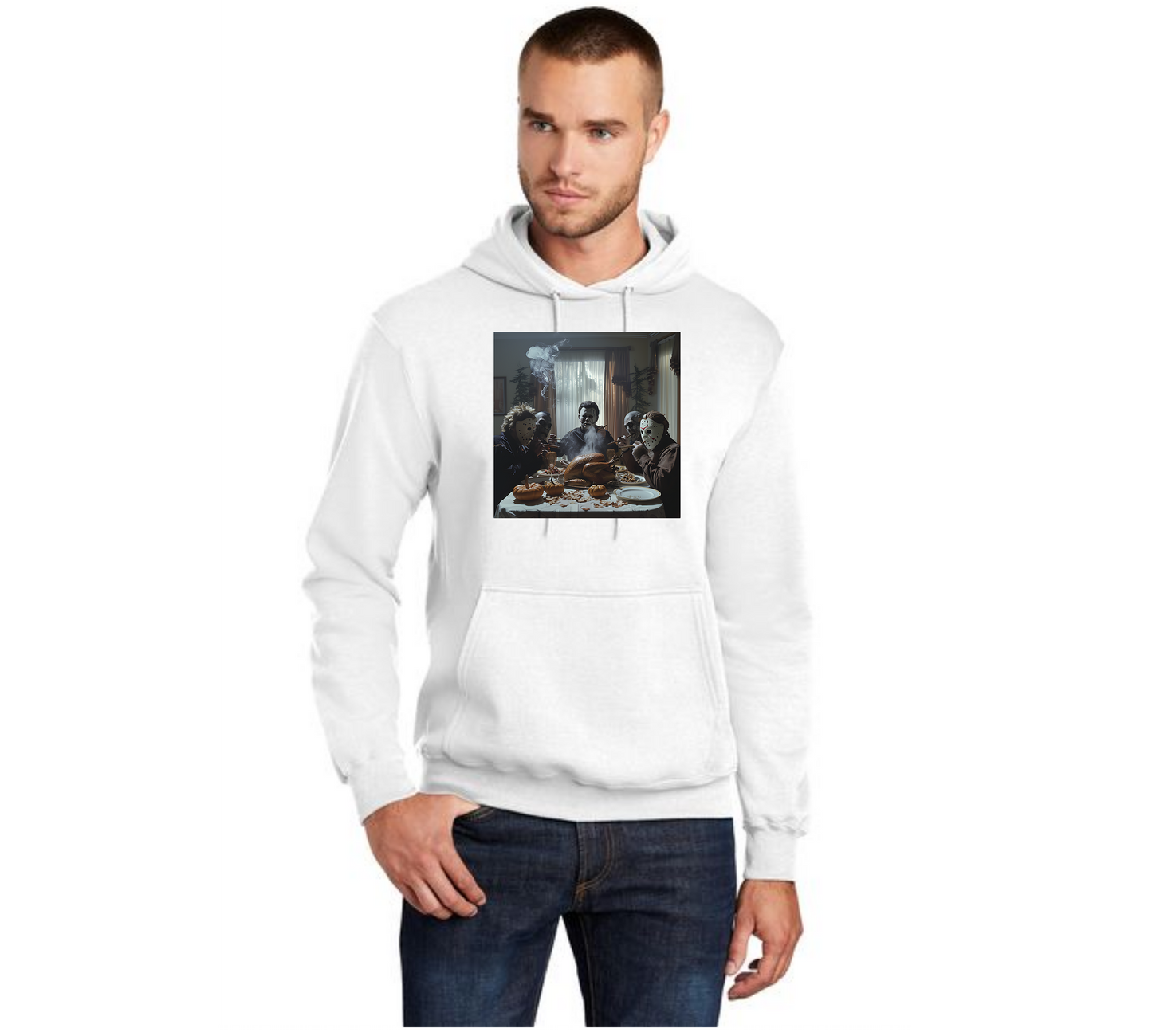 HALLOWEEN FINAL TABLE PC78H Port & Company® Core Fleece Pullover Hooded Sweatshirt HW-10