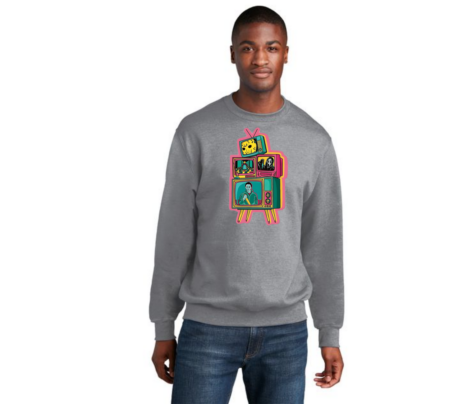 HALLOWEEN TV SLAYERS Port & Company® Core Fleece Crewneck Sweatshirt HW-11