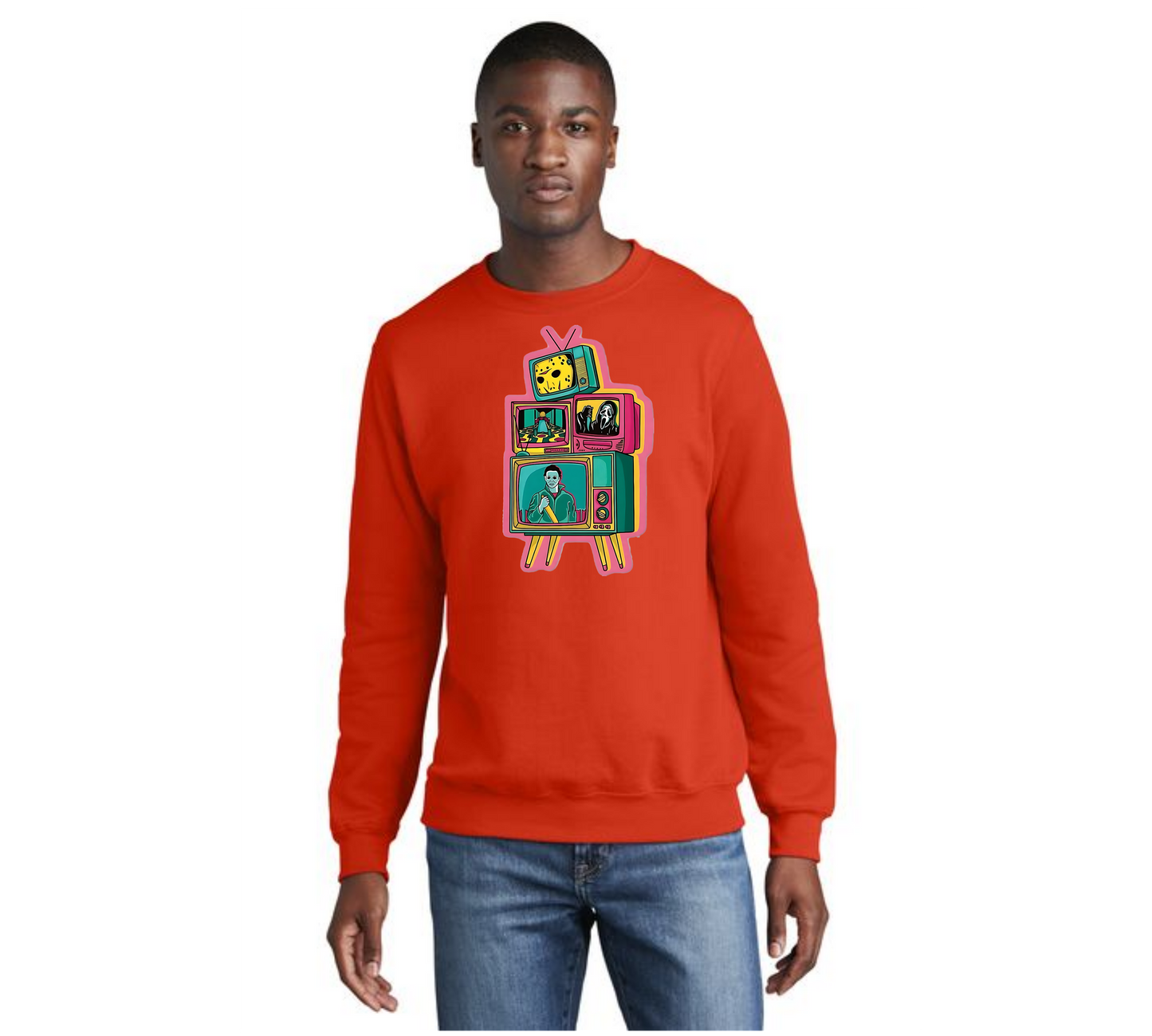HALLOWEEN TV SLAYERS Port & Company® Core Fleece Crewneck Sweatshirt HW-11