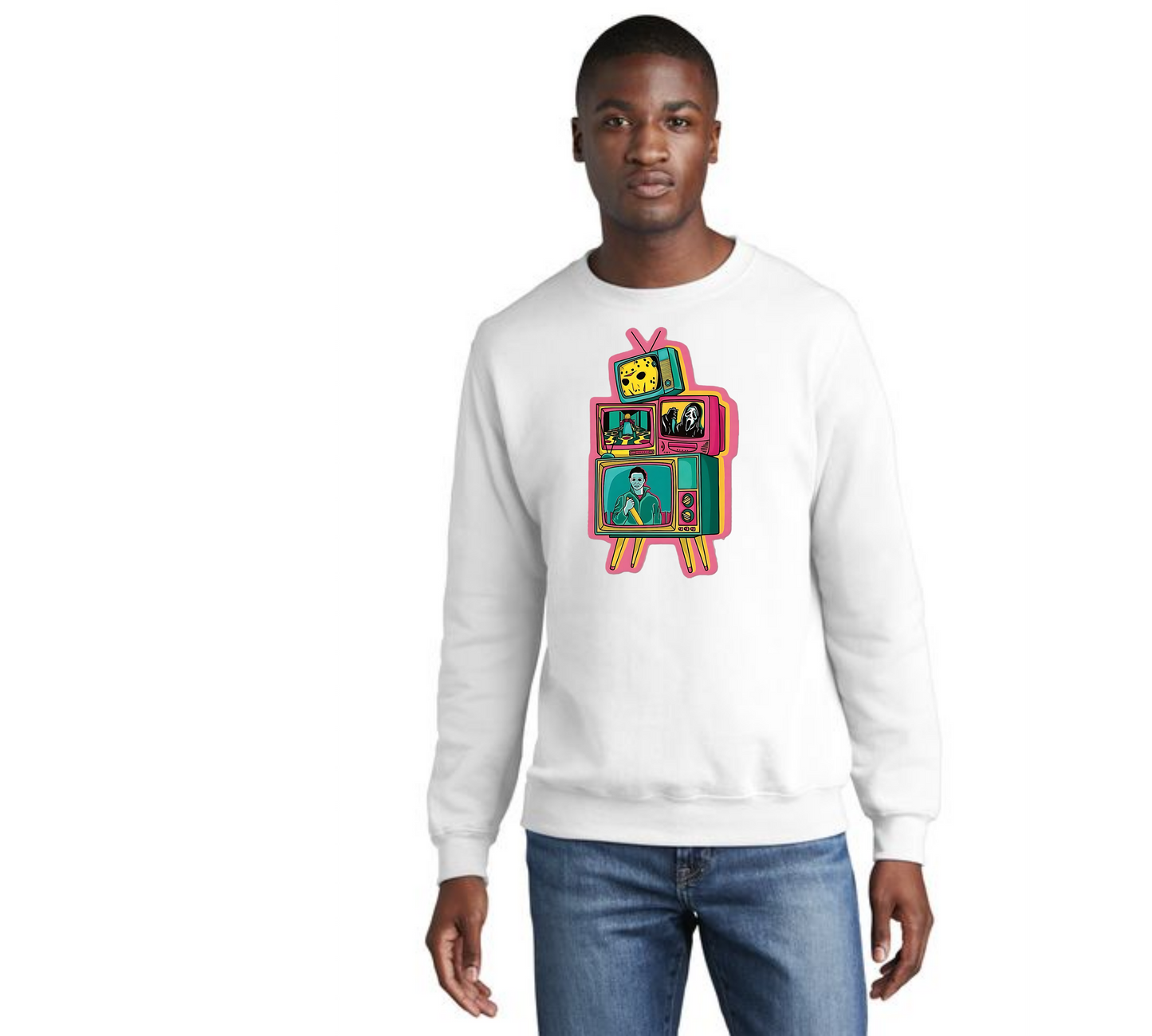 HALLOWEEN TV SLAYERS Port & Company® Core Fleece Crewneck Sweatshirt HW-11