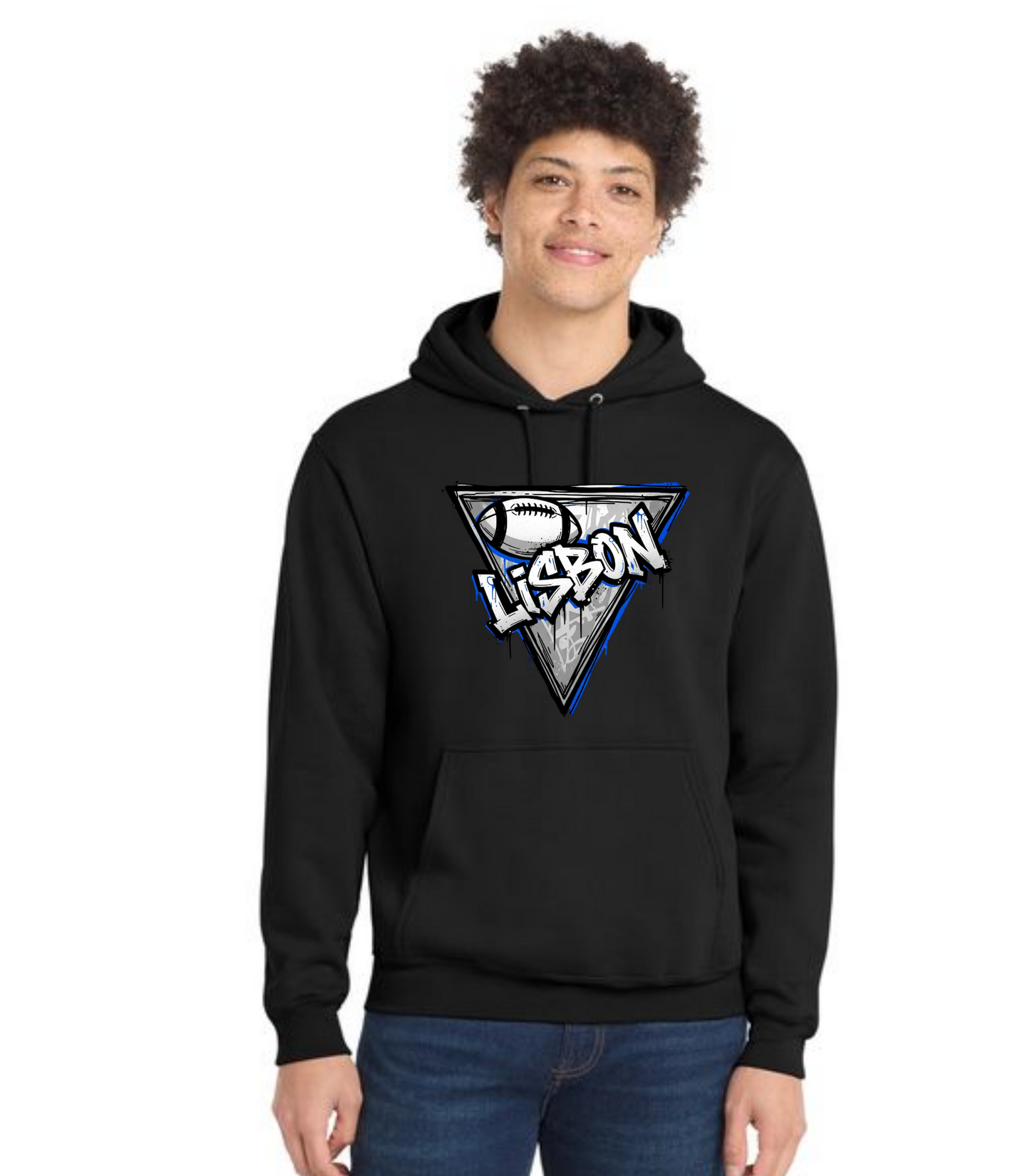 LISBON FOOTBALL PC78H Port & Company® Core Fleece Pullover Hooded Sweatshirt 11