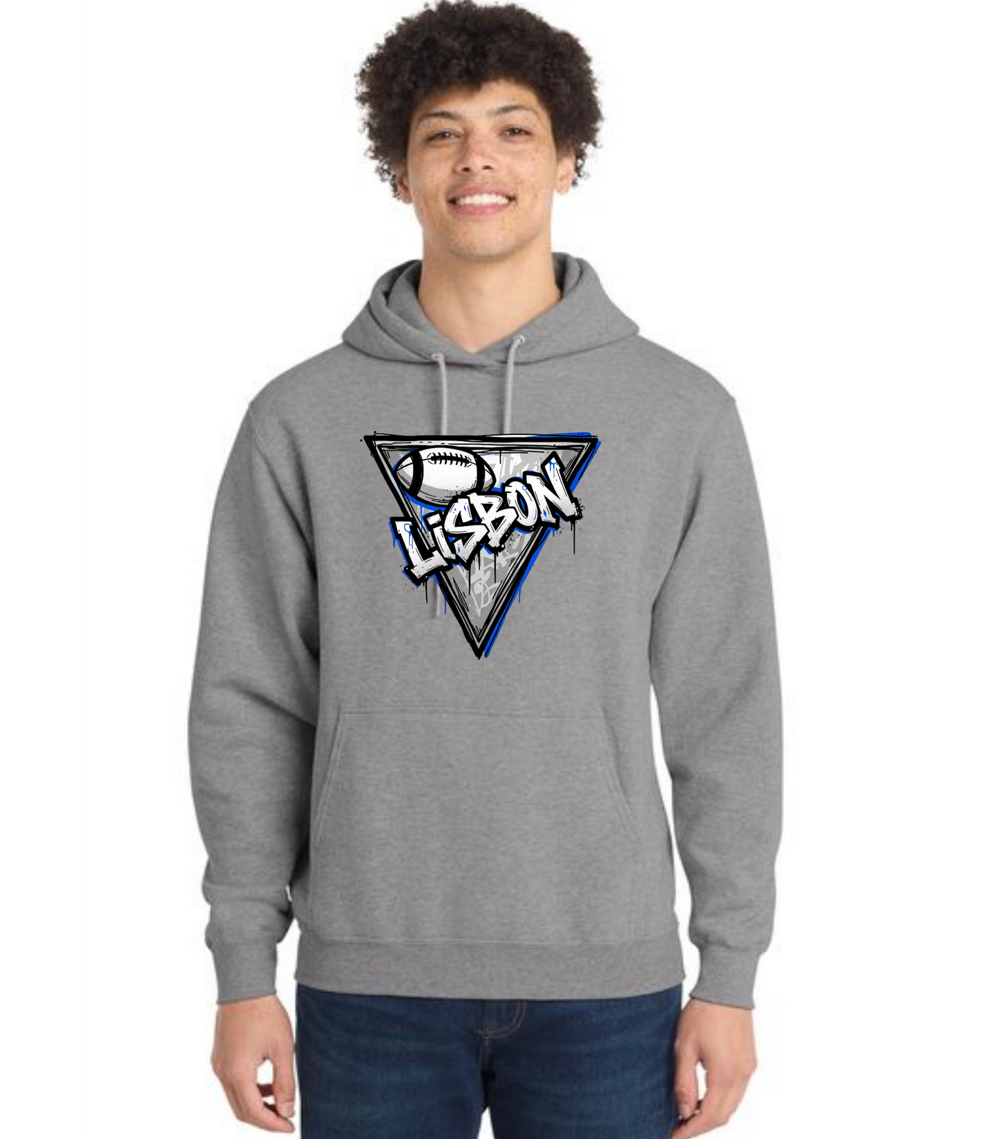 LISBON FOOTBALL PC78H Port & Company® Core Fleece Pullover Hooded Sweatshirt 11