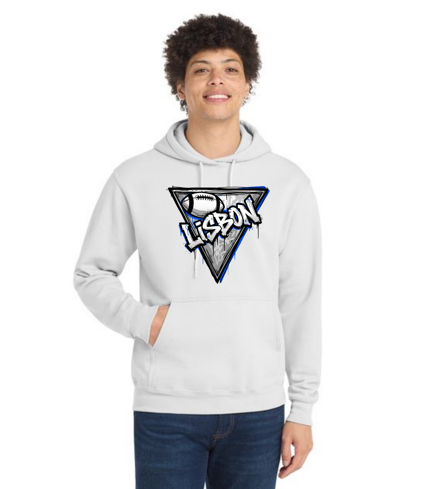 LISBON FOOTBALL PC78H Port & Company® Core Fleece Pullover Hooded Sweatshirt 11