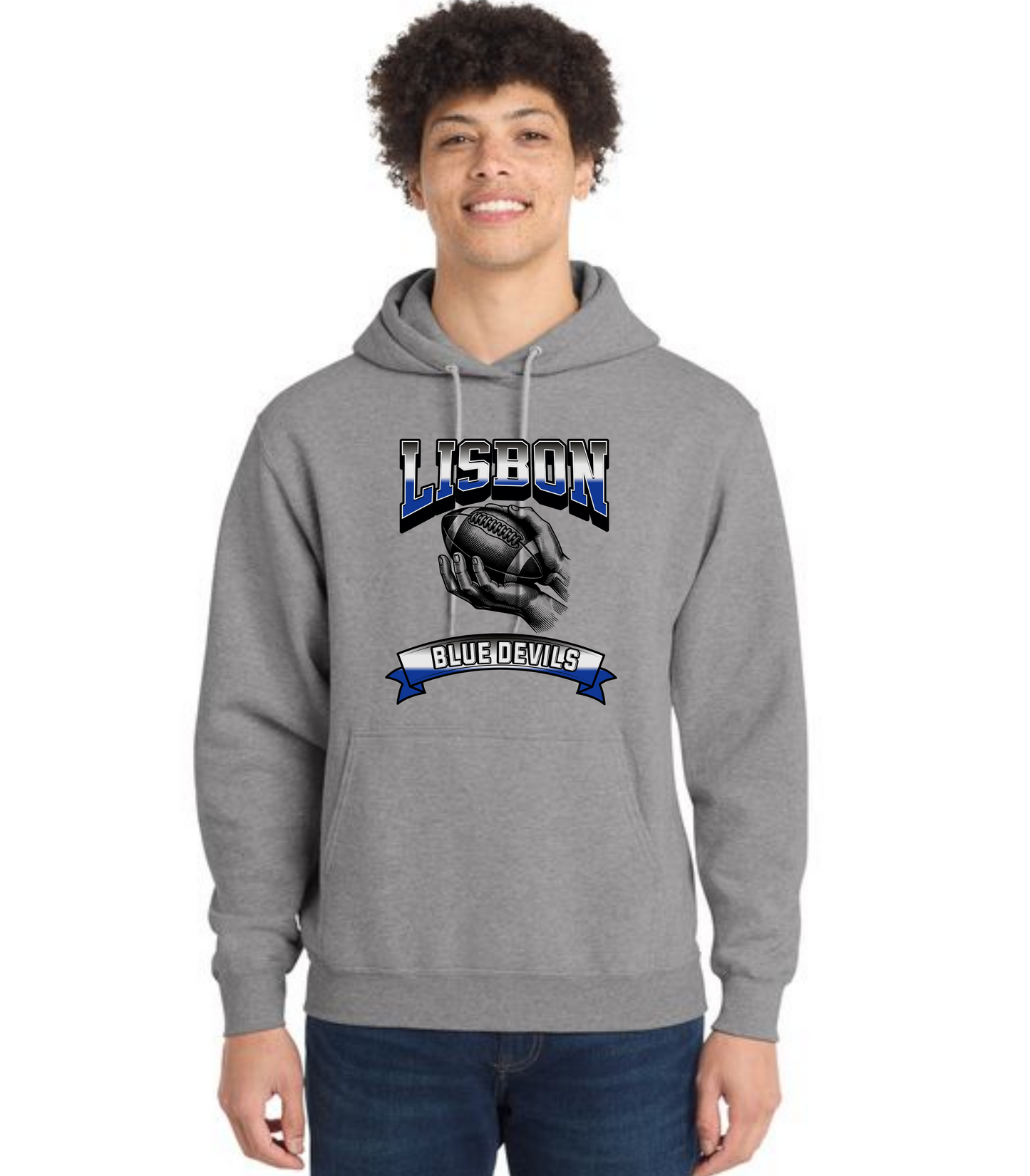 LISBON FOOTBALL PC78H Port & Company® Core Fleece Pullover Hooded Sweatshirt 8