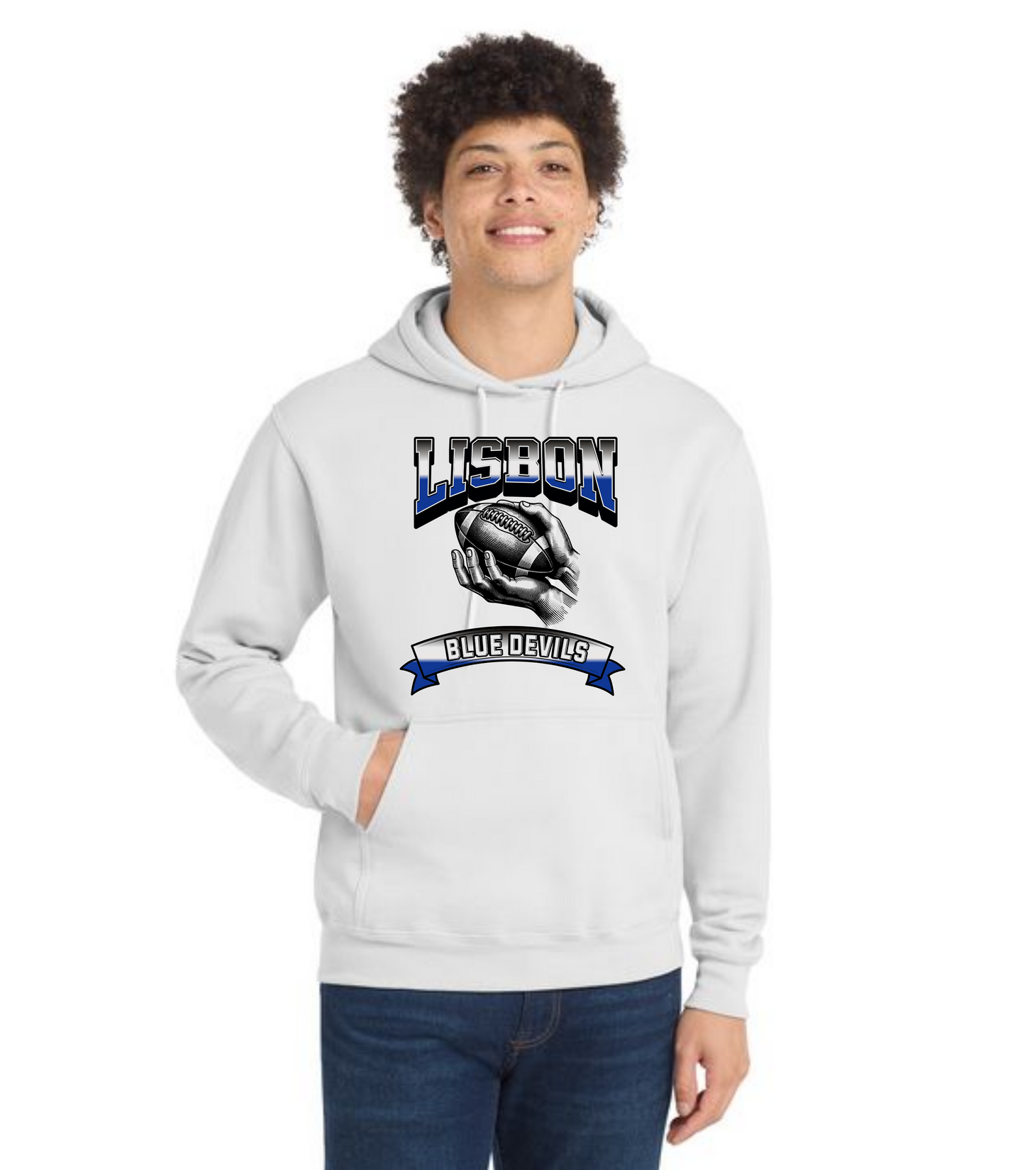LISBON FOOTBALL PC78H Port & Company® Core Fleece Pullover Hooded Sweatshirt 8