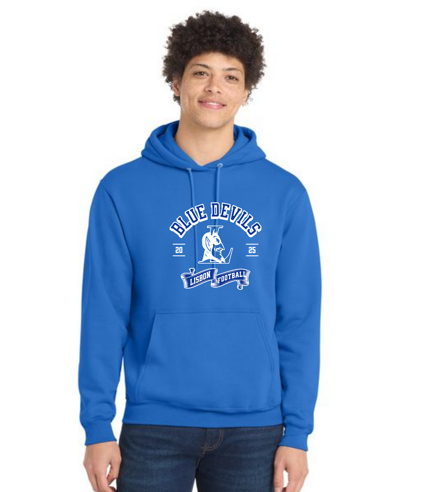 LISBON FOOTBALL PC78H Port & Company® Core Fleece Pullover Hooded Sweatshirt 9
