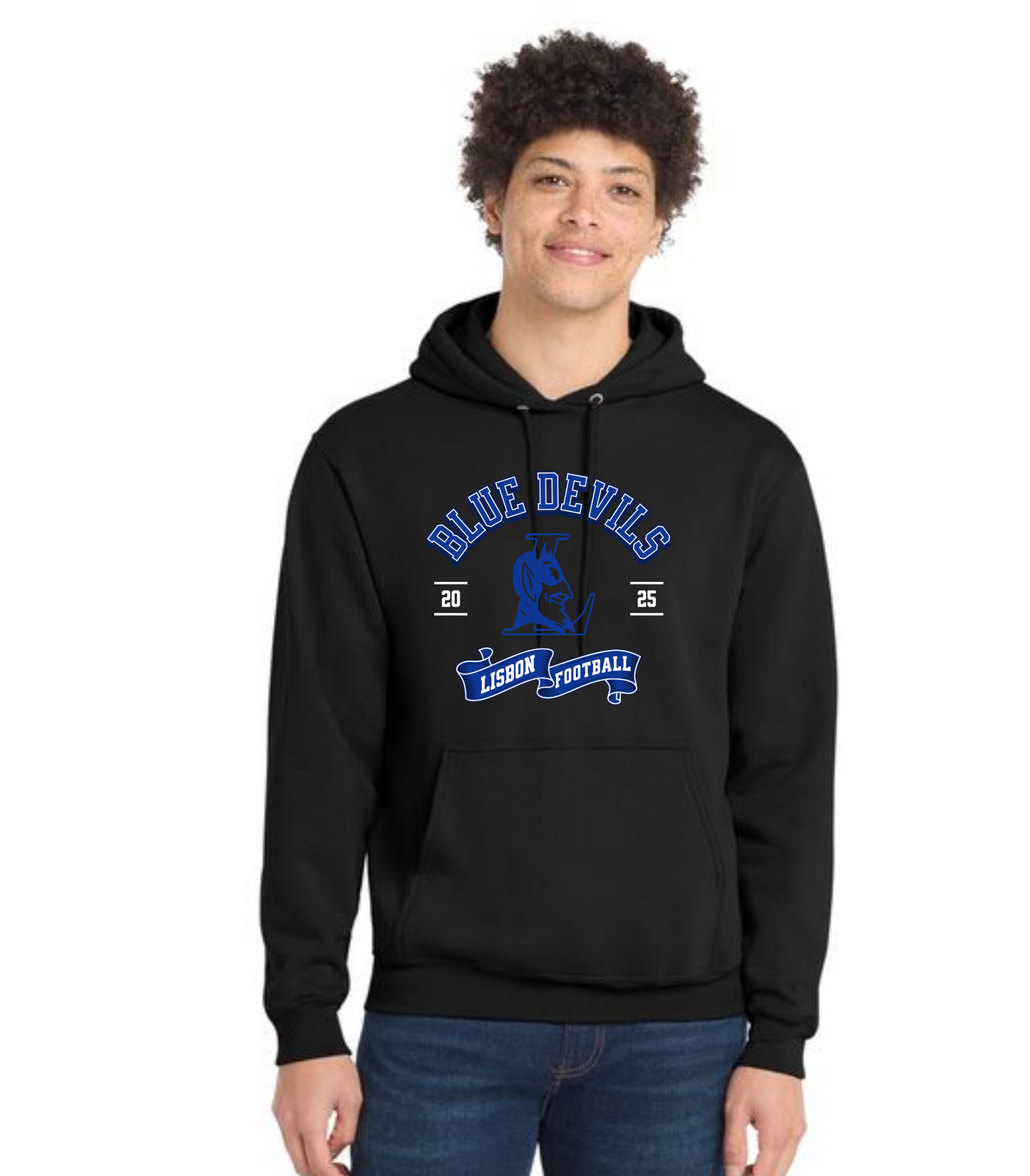 LISBON FOOTBALL PC78H Port & Company® Core Fleece Pullover Hooded Sweatshirt 9