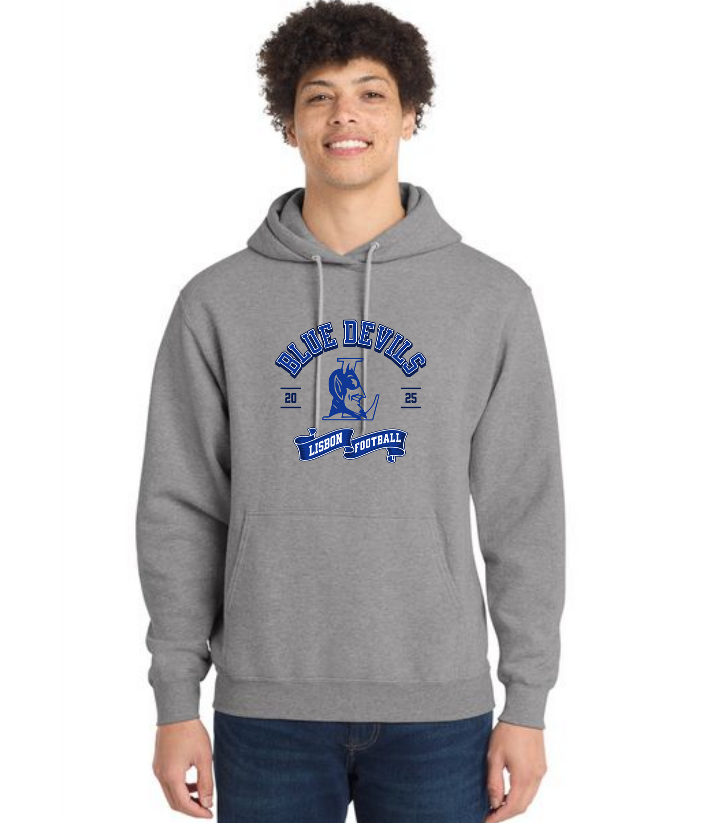 LISBON FOOTBALL PC78H Port & Company® Core Fleece Pullover Hooded Sweatshirt 9