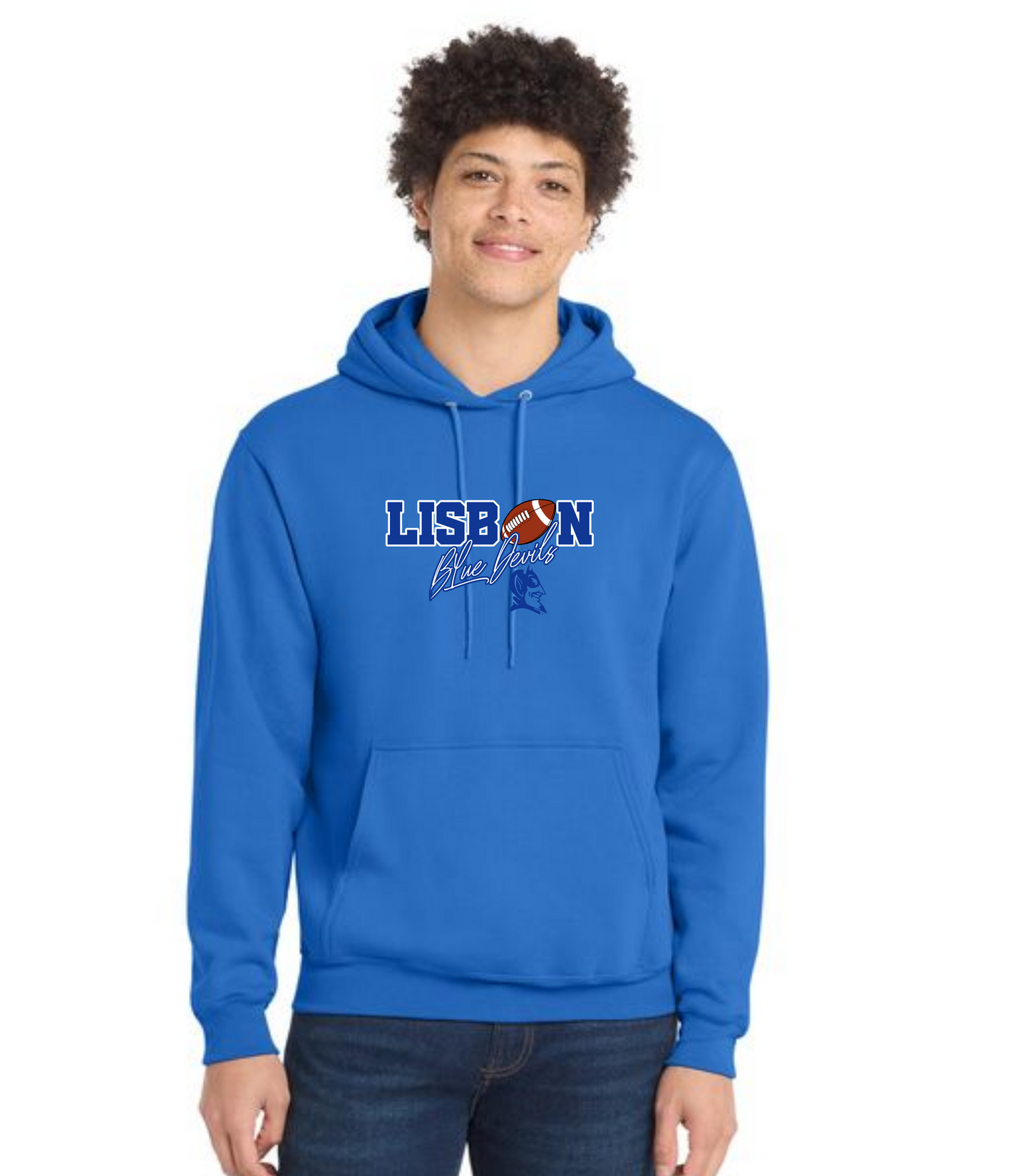 LISBON FOOTBALL PC78H Port & Company® Core Fleece Pullover Hooded Sweatshirt 10