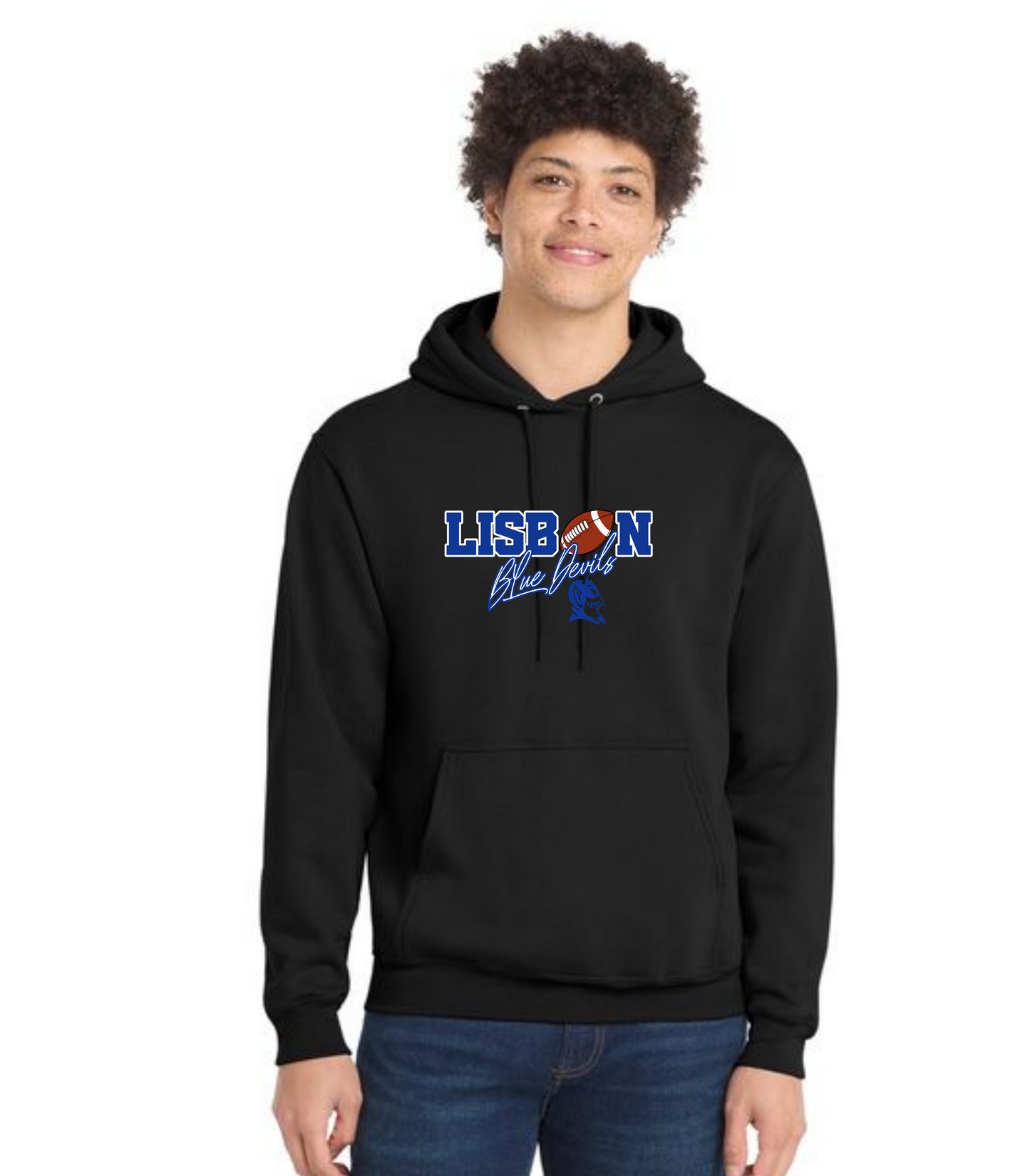 LISBON FOOTBALL PC78H Port & Company® Core Fleece Pullover Hooded Sweatshirt 10