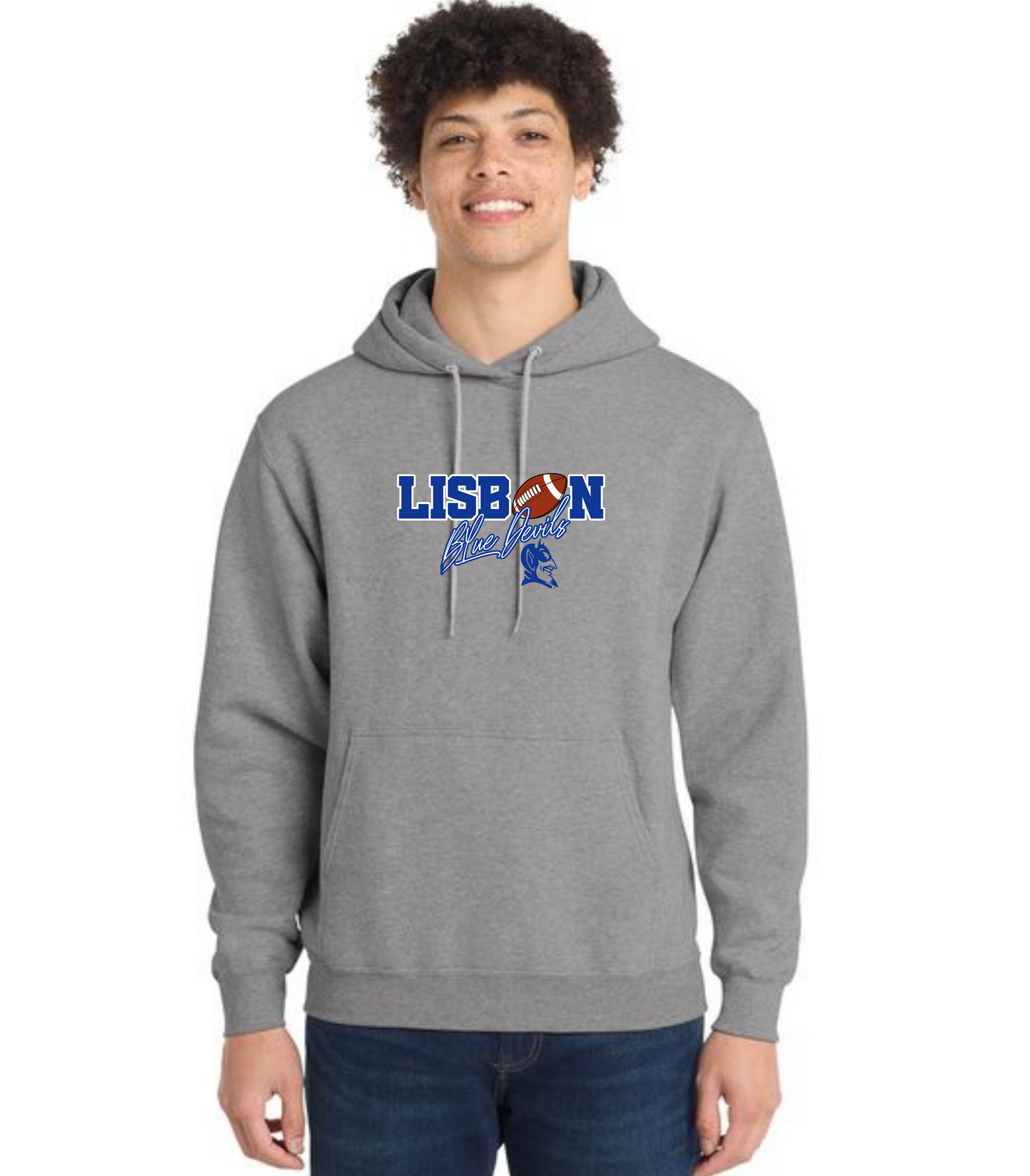 LISBON FOOTBALL PC78H Port & Company® Core Fleece Pullover Hooded Sweatshirt 10