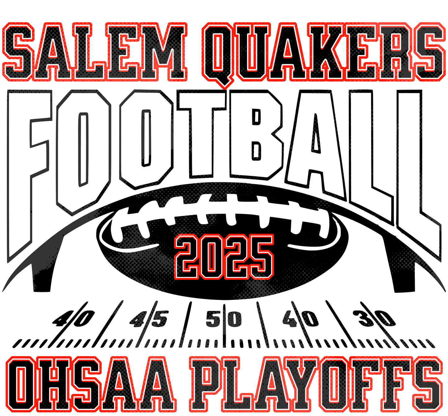 SALEM QUAKERS FOOTBALL PC78H Port & Company® Core Fleece Pullover Hooded Sweatshirt SF-12