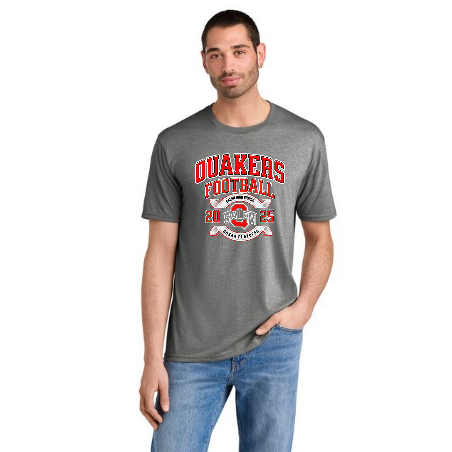 SALEM QUAKERS FOOTBALL PLAYOFF PC55 Port & Co™ Core Blend Tee SF-13